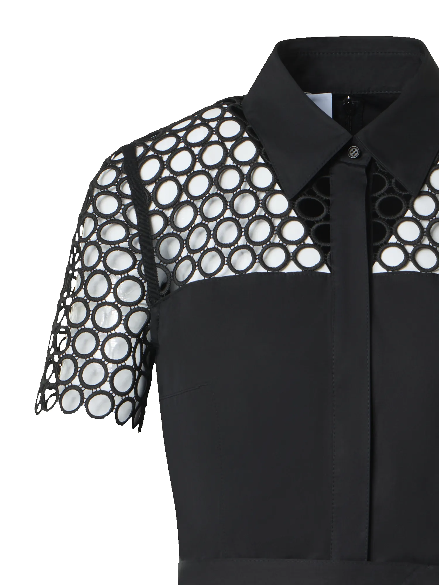 Cotton Midi Dress with Eyelet Guipure sold by Akris product image thumbnail 3