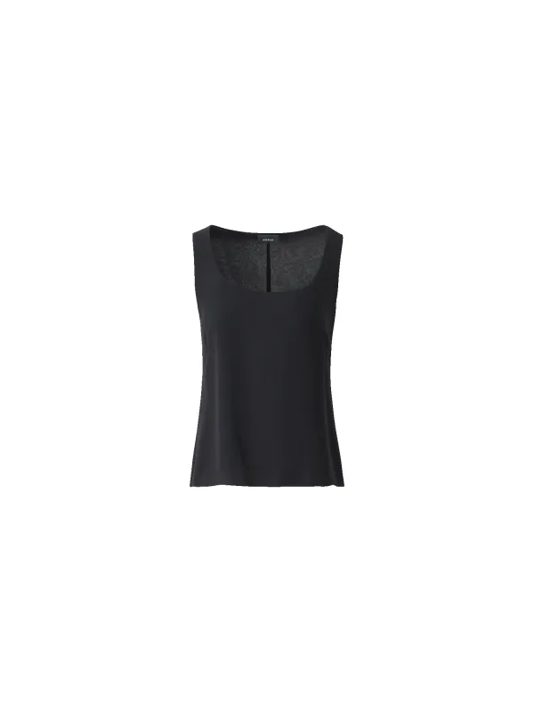 Sleeveless Silk Georgette Top made by Akris