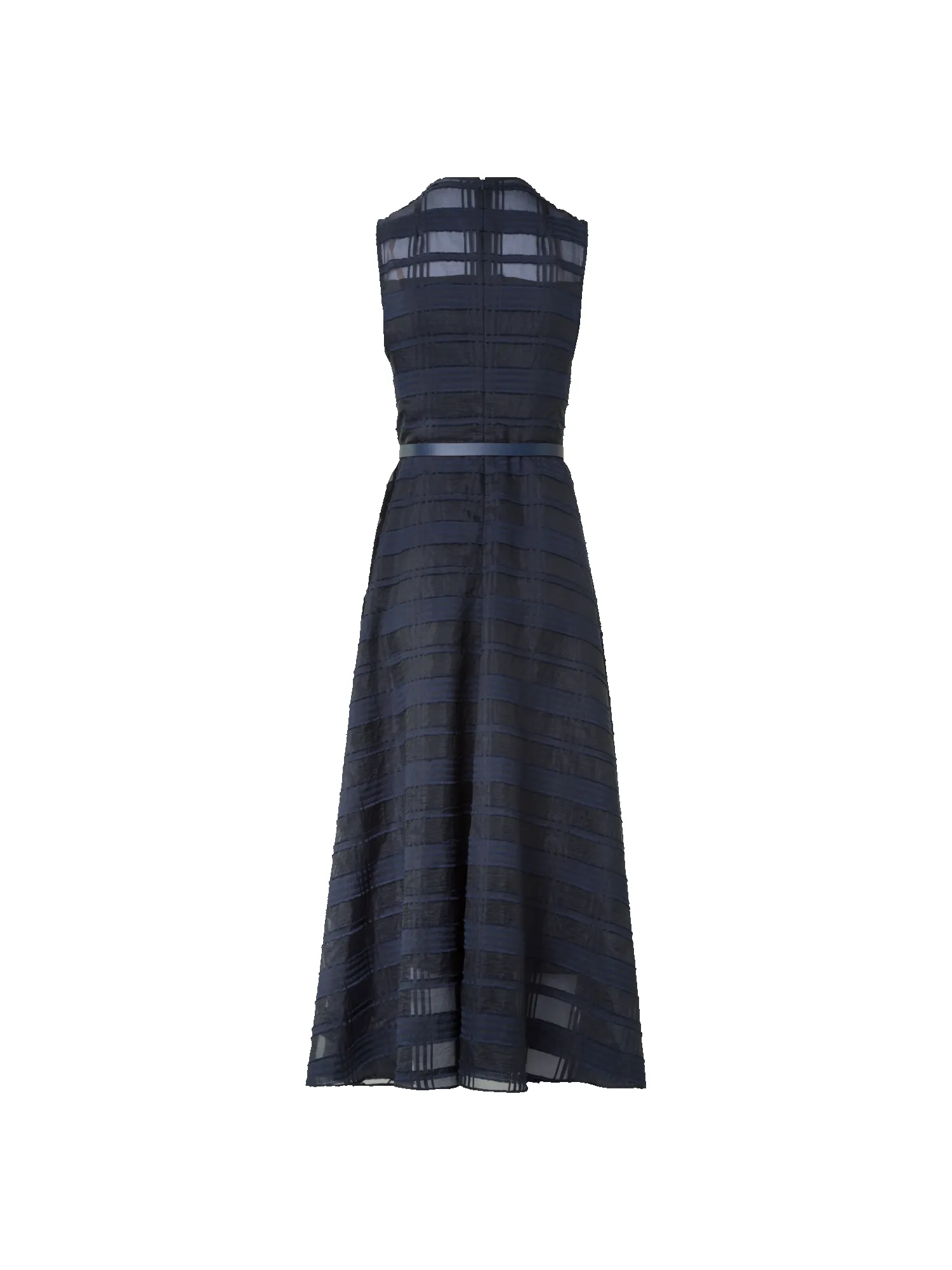 Plaid Fit and Flare Midi Dress sold by Akris product image thumbnail 4
