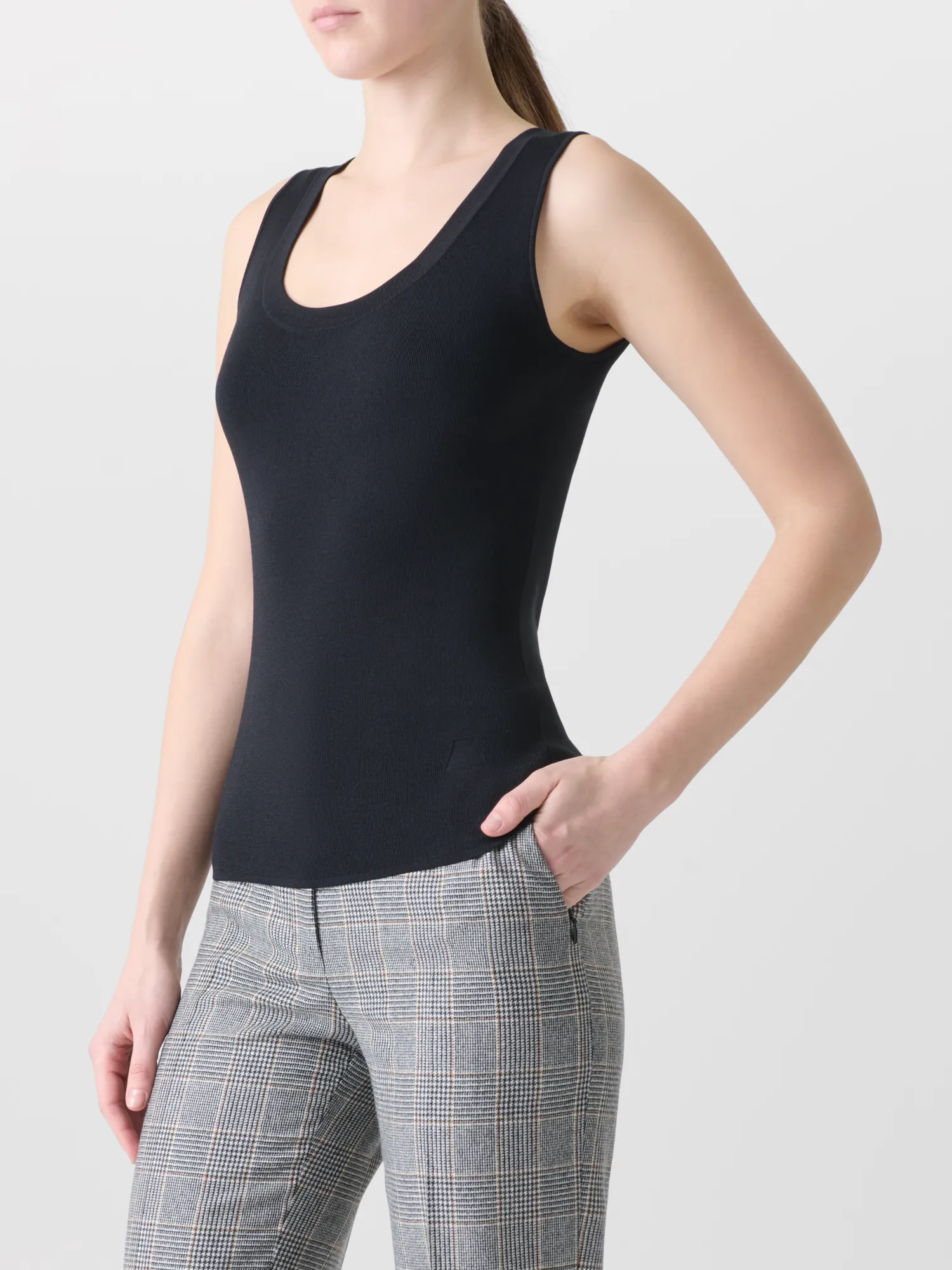 Knit Tank Top in Silk Stretch sold by Akris product image thumbnail 2