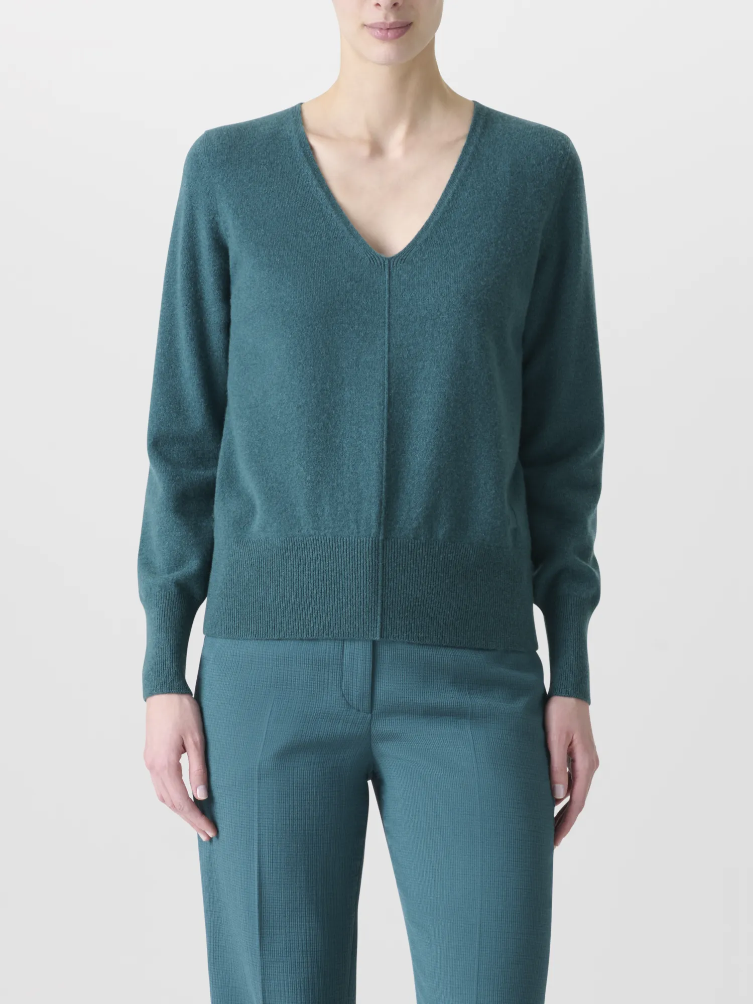 Pure Cashmere V-Neck Sweater sold by Akris product image thumbnail 2