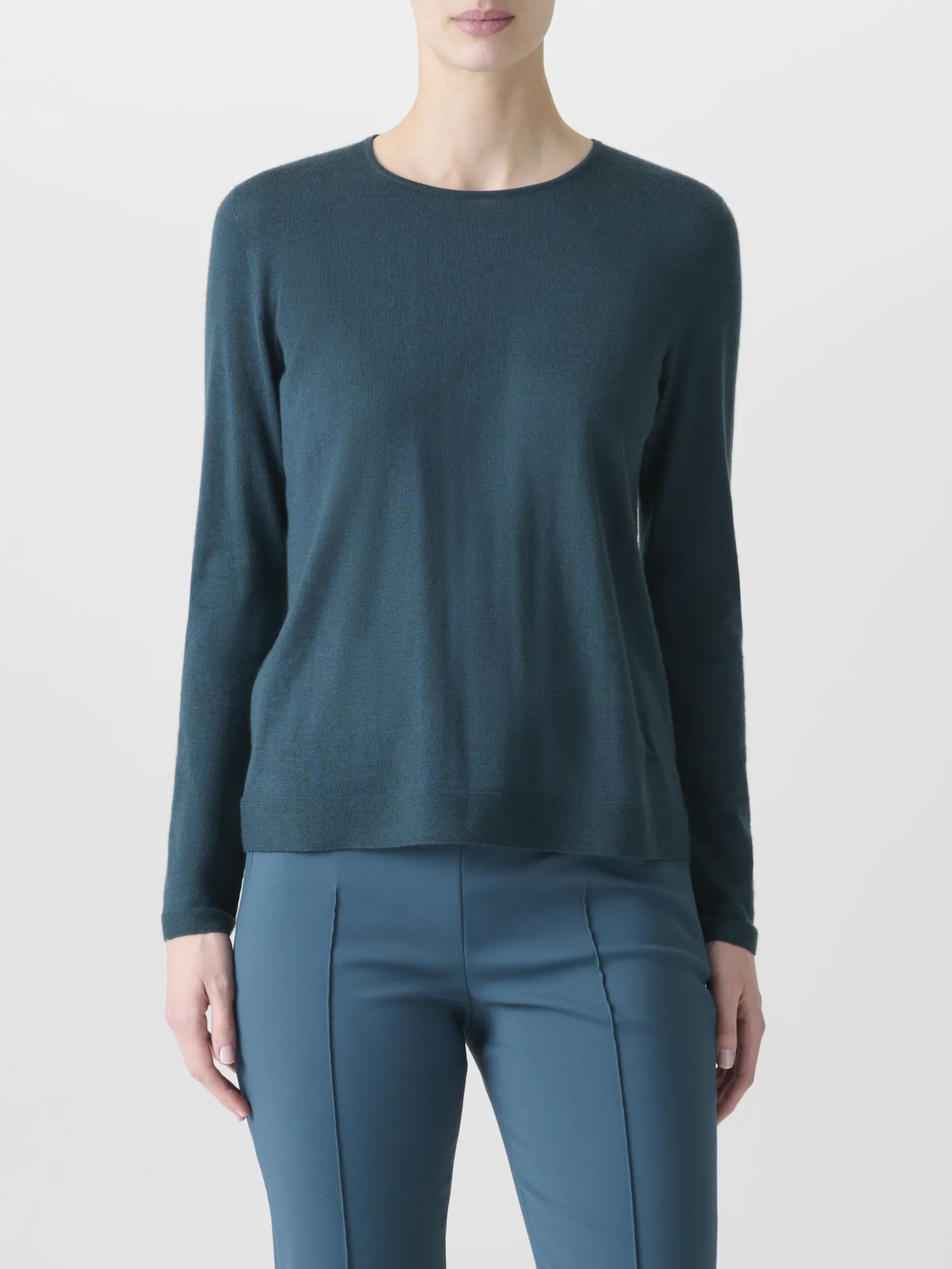 Seamless Crew Neck Sweater in Cashmere Silk sold by Akris product image thumbnail 2