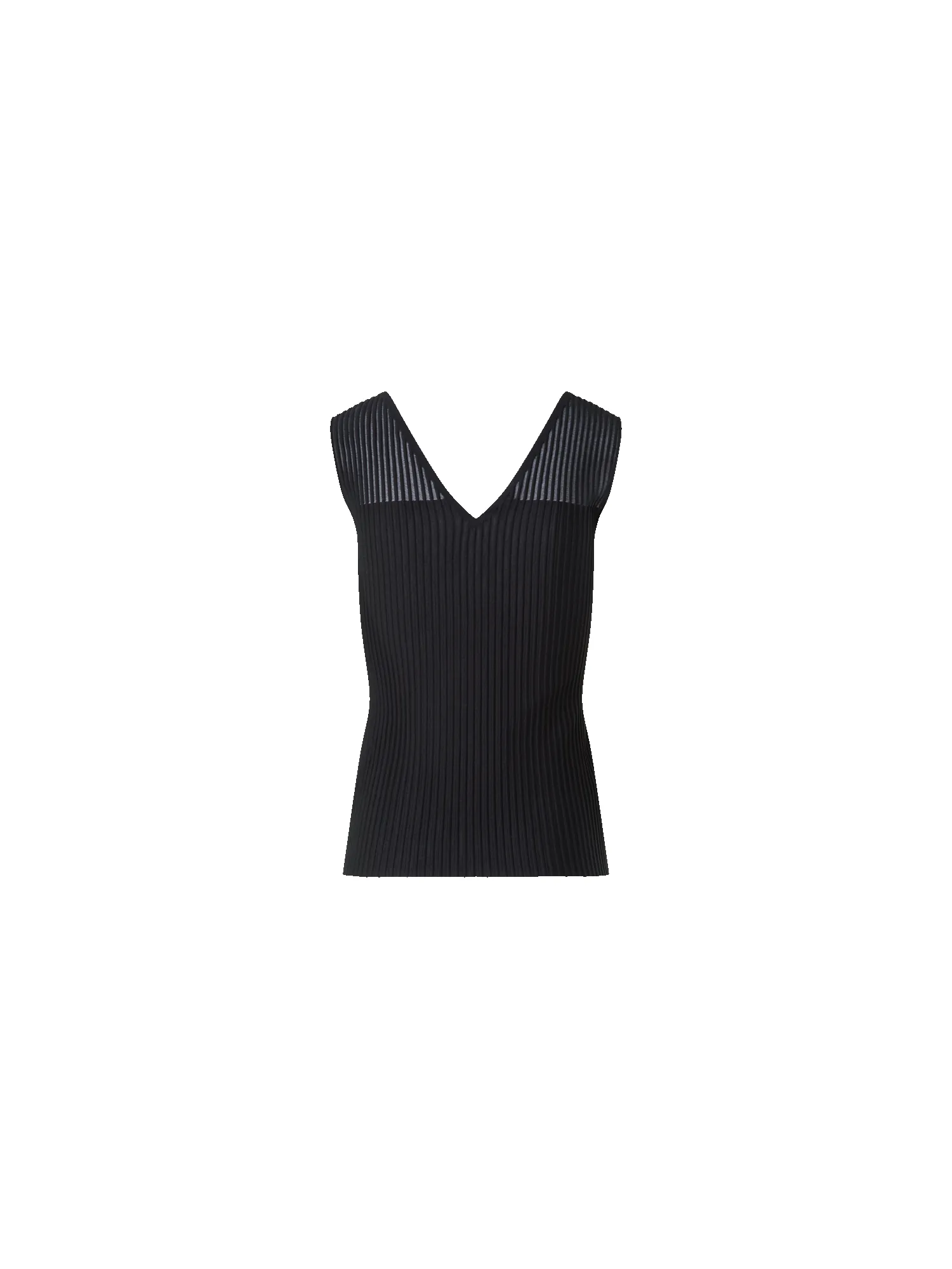 Sleeveless Silk Cotton Top with Sheer Shoulder sold by Akris product image thumbnail 4