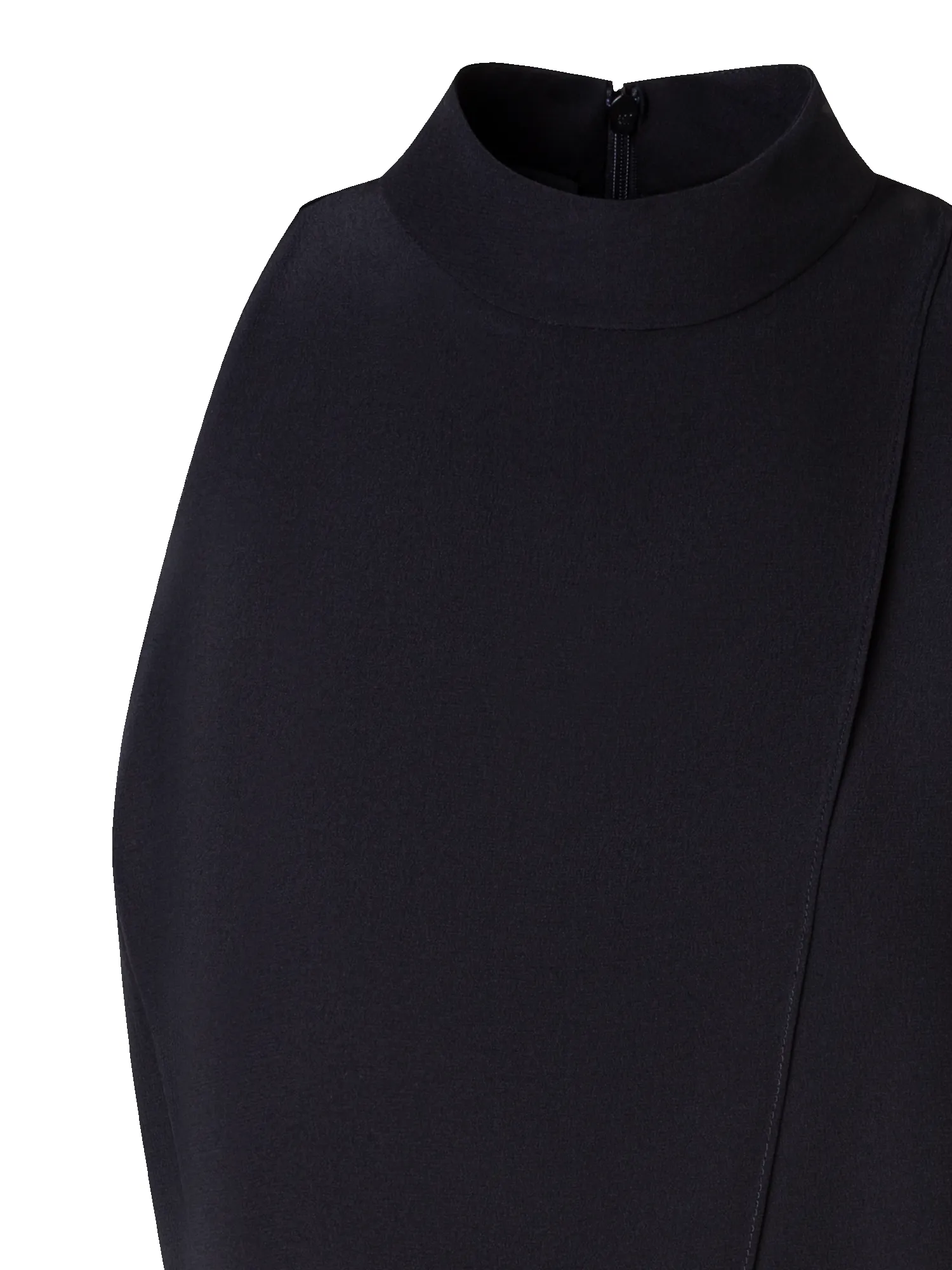 Sleeveless Silk Blouse with Asymmetrical Front sold by Akris product image thumbnail 3
