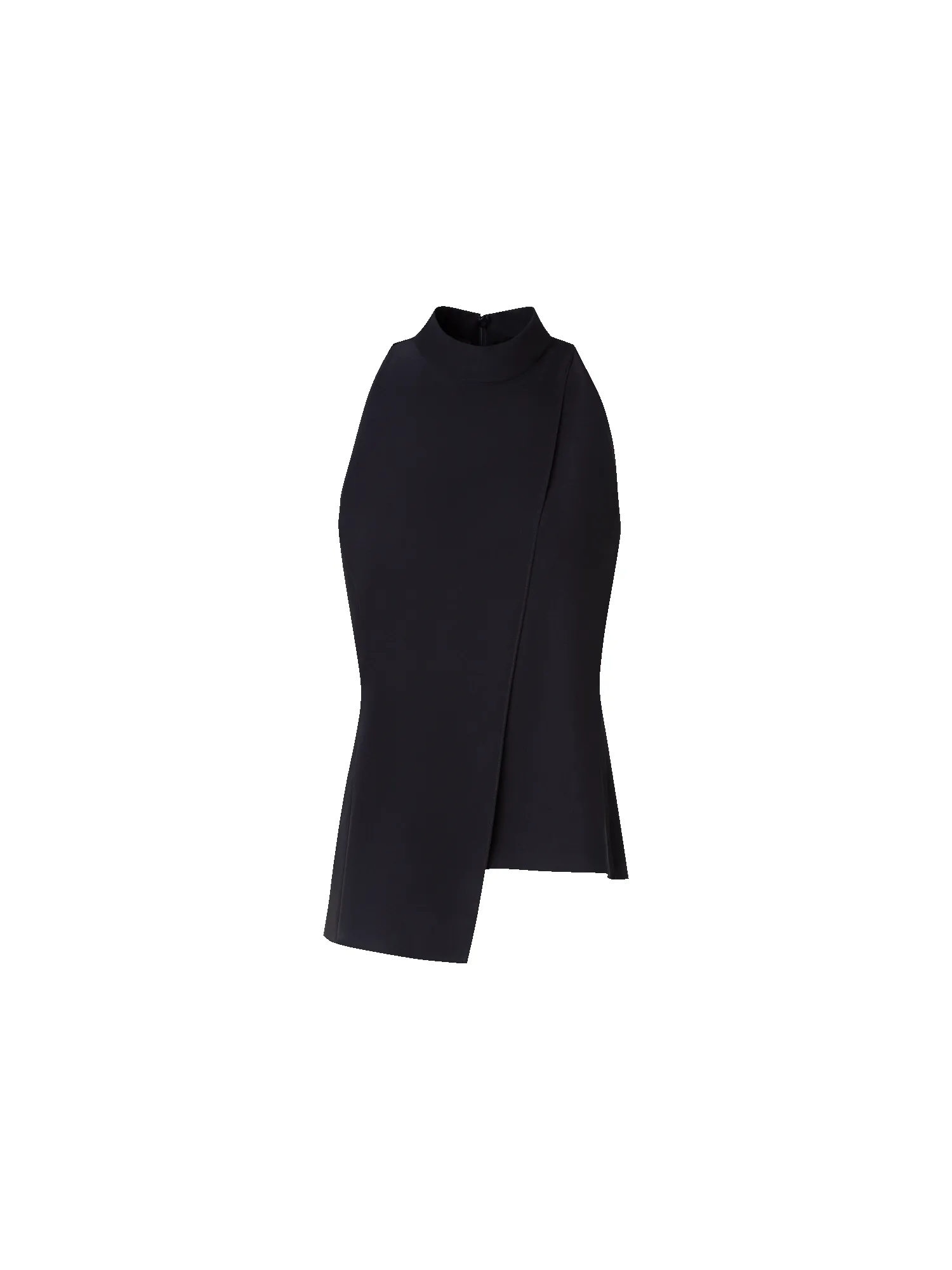 Sleeveless Silk Blouse with Asymmetrical Front sold by Akris