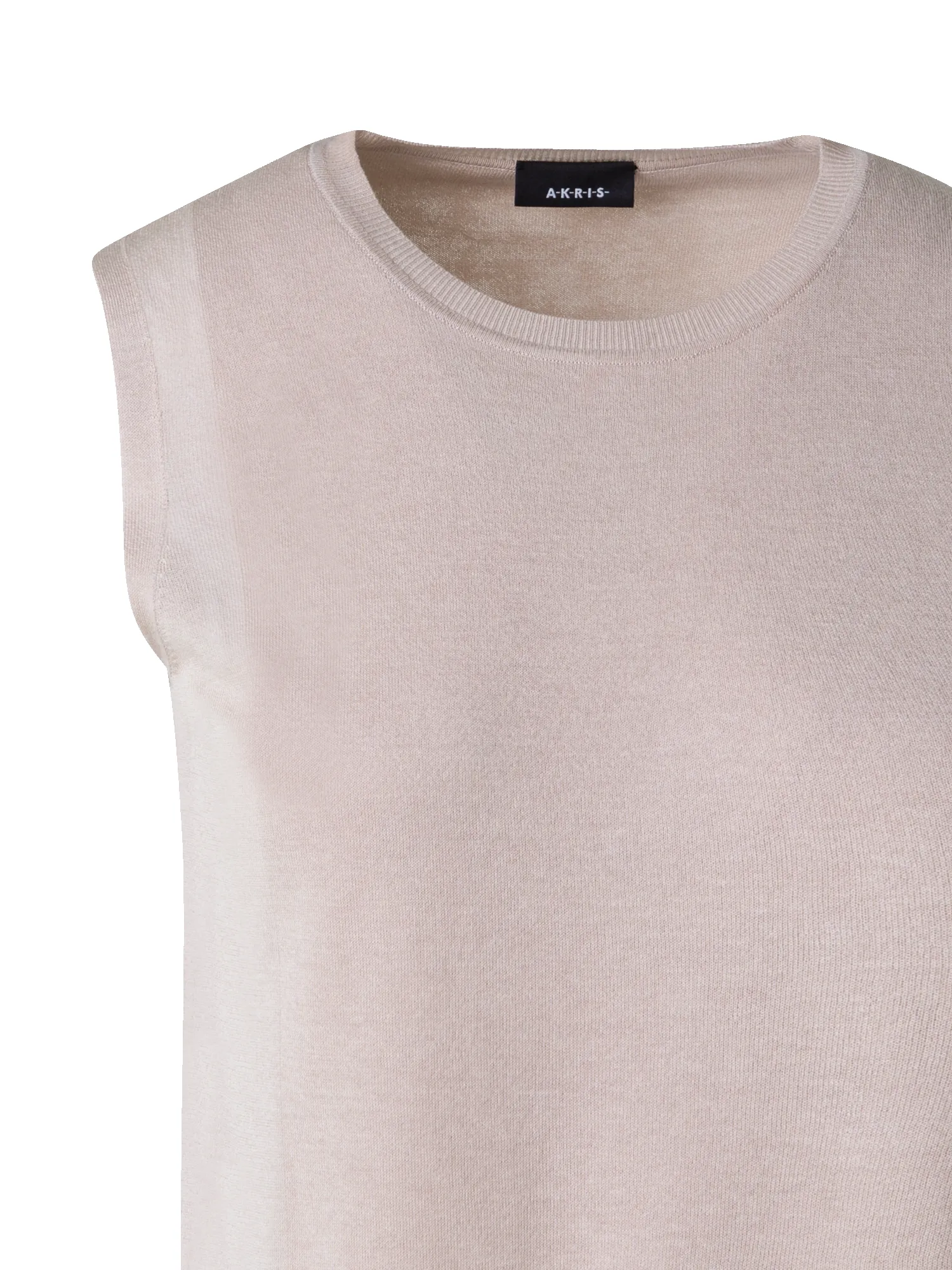 Knit Top in Silk Cotton with Semi-Sheer Sides sold by Akris product image thumbnail 2