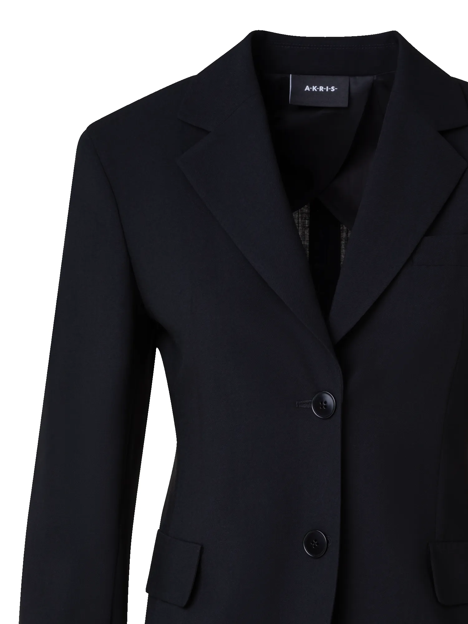 Single-Breasted Tailored Blazer in Wool Stretch sold by Akris product image thumbnail 2