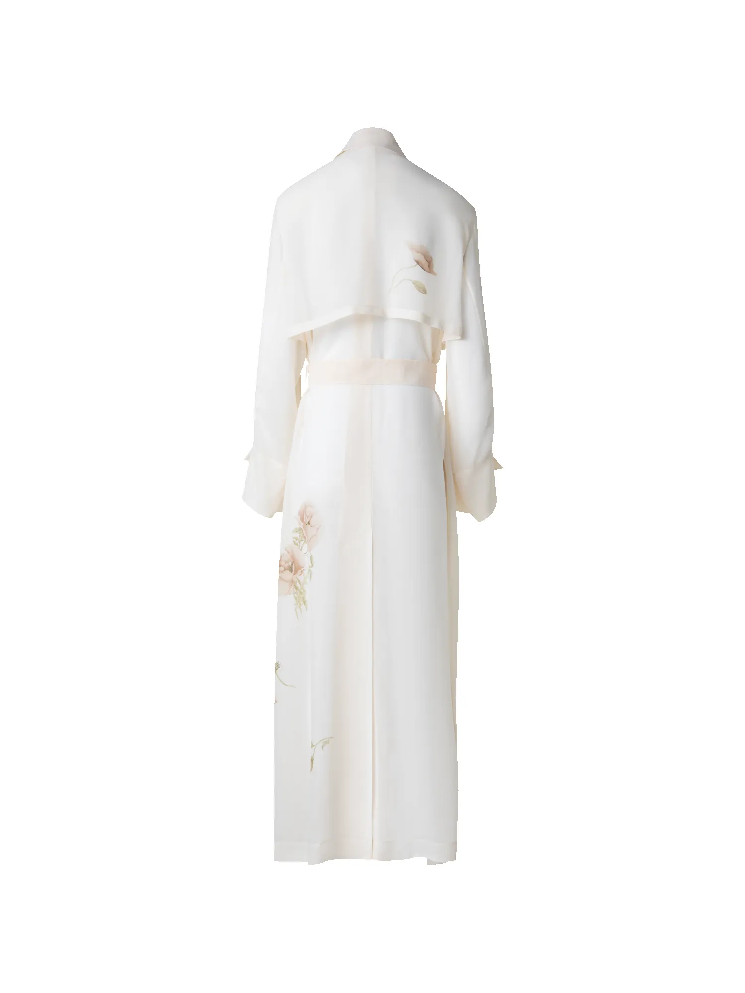 Silk Trench Coat with Anemone Print sold by Akris product image thumbnail 4