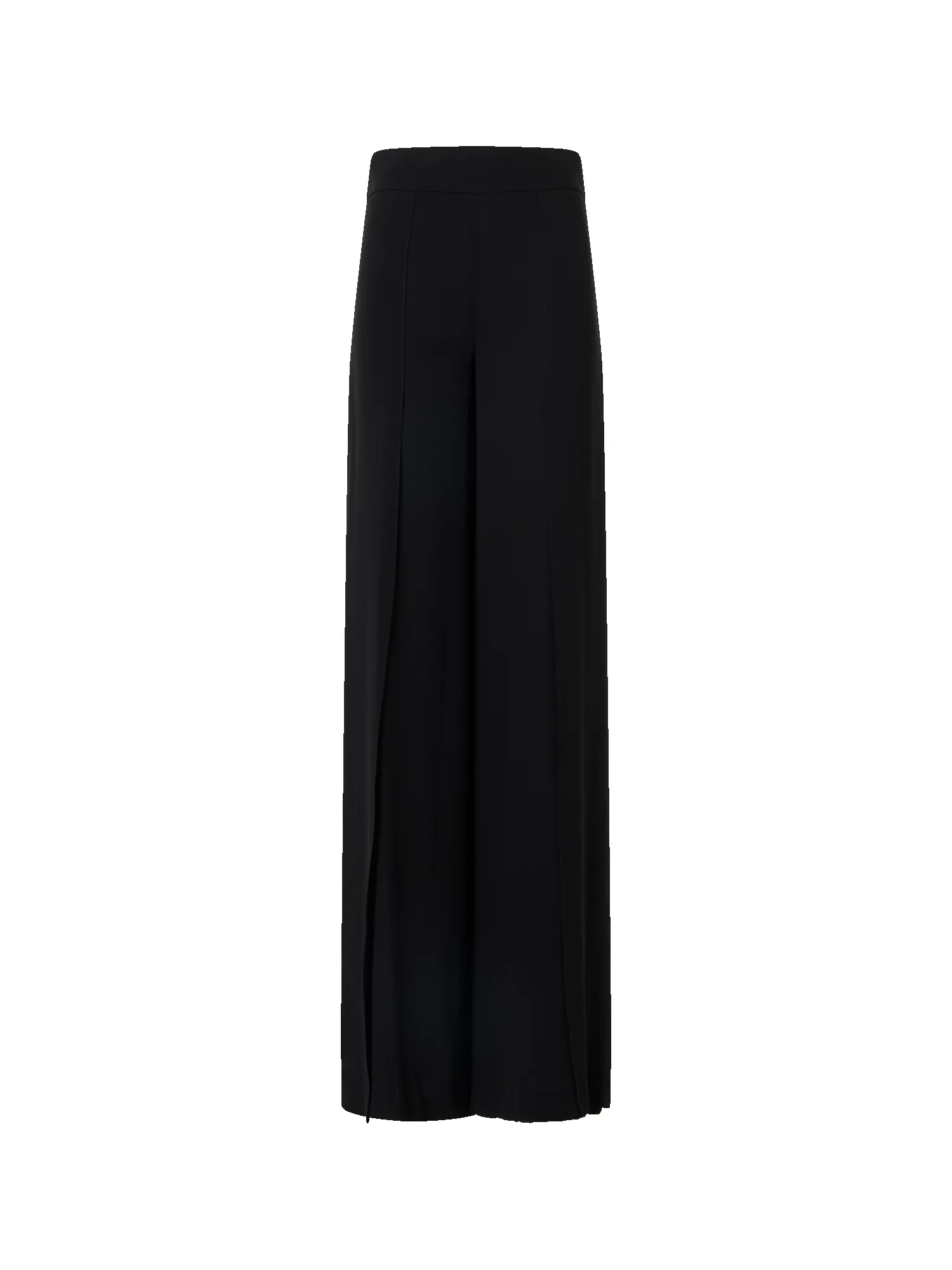 Fellia Wide-Flared-Leg Pants in Silk Georgette sold by Akris