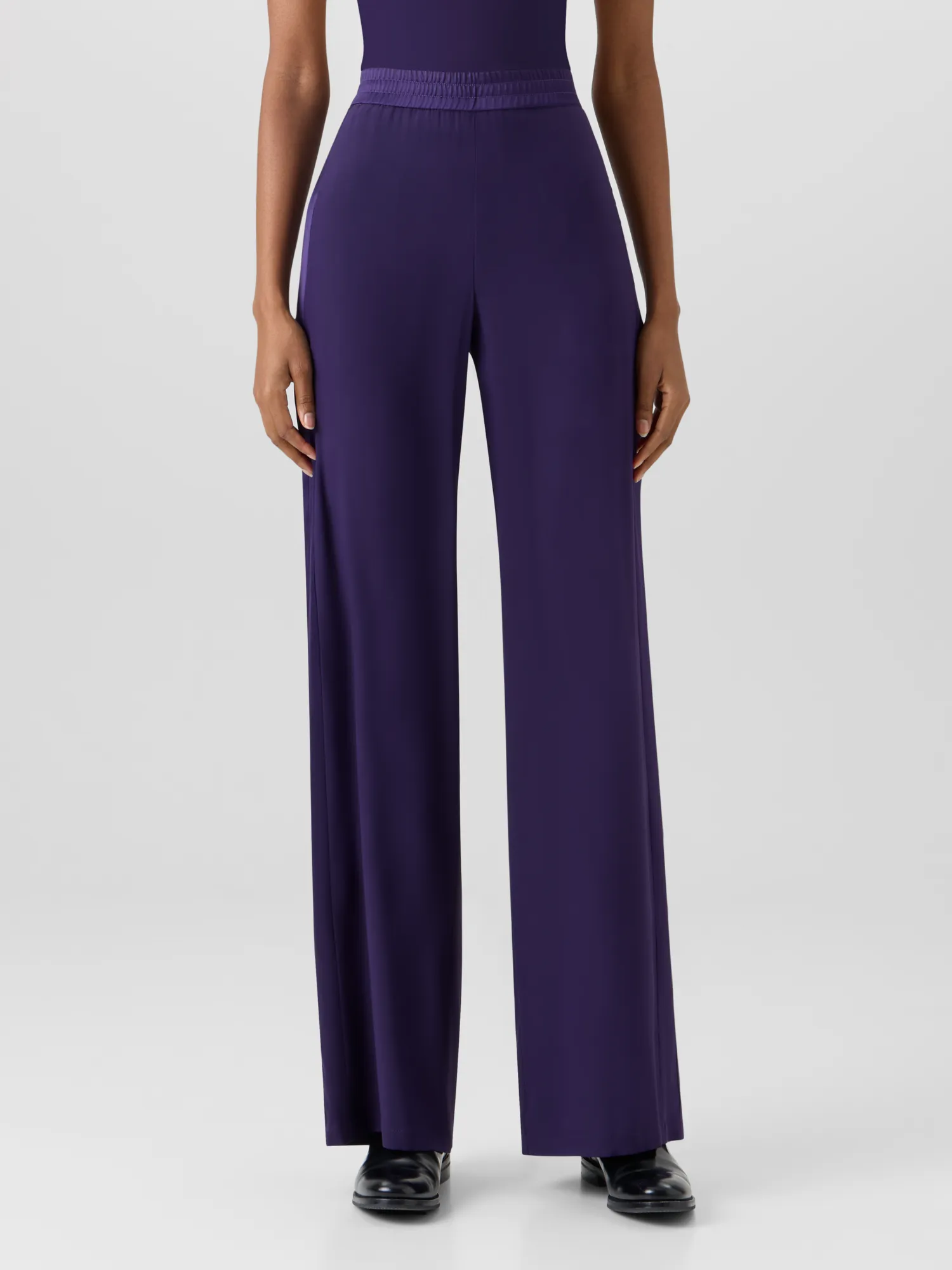 Filibert Straight-Leg Pants in Stretch Silk sold by Akris product image thumbnail 4
