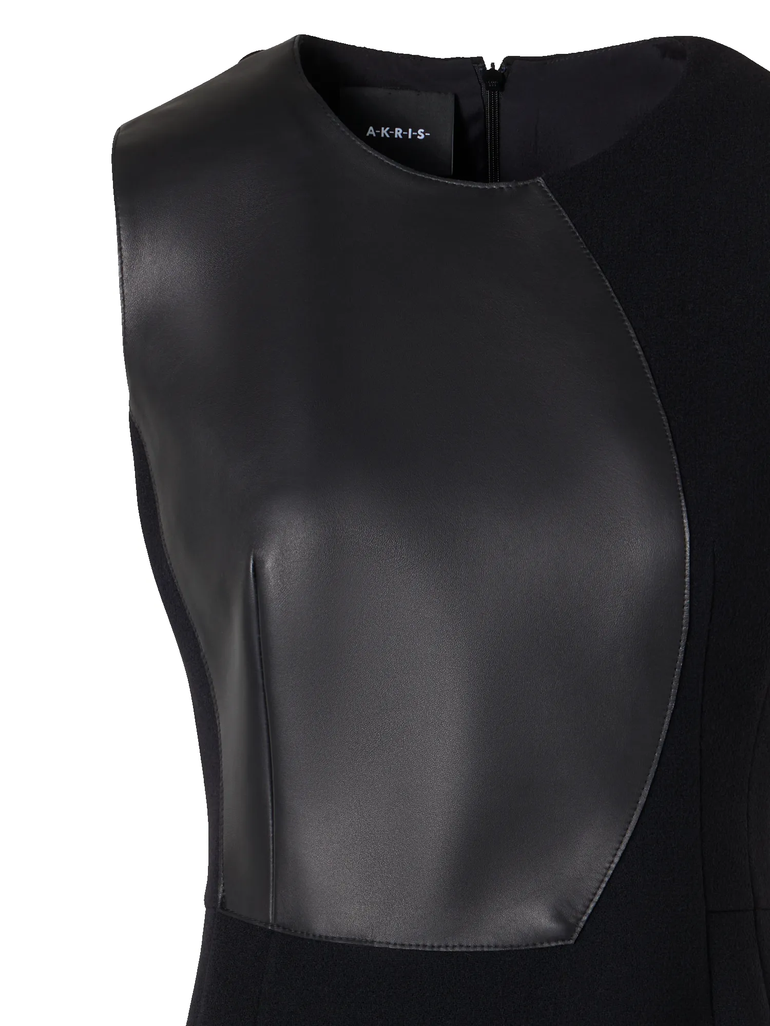 Sleeveless Wool-Crêpe Double-Face Sheath Dress sold by Akris product image thumbnail 3