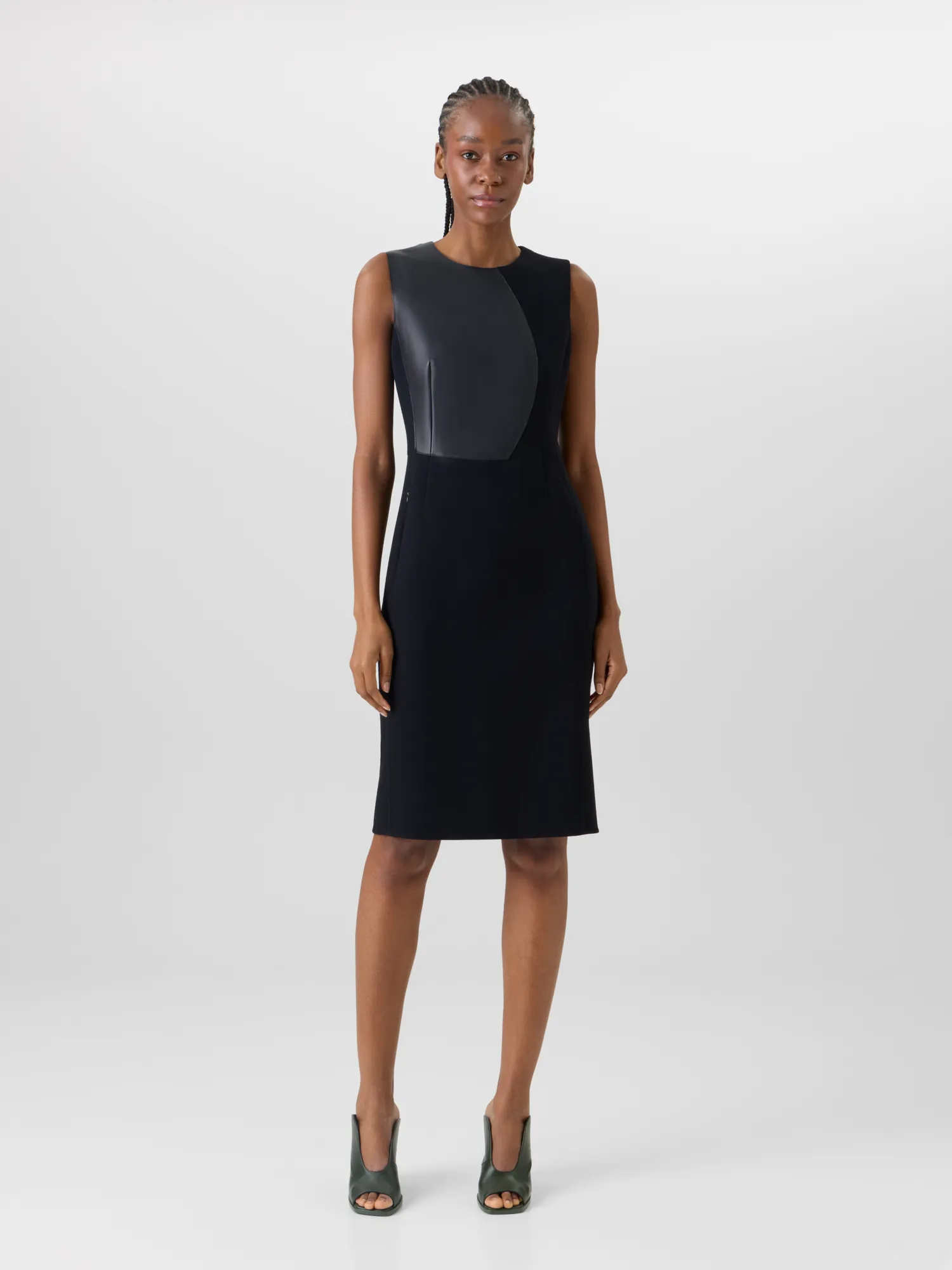 Sleeveless Wool-Crêpe Double-Face Sheath Dress sold by Akris product image thumbnail 2