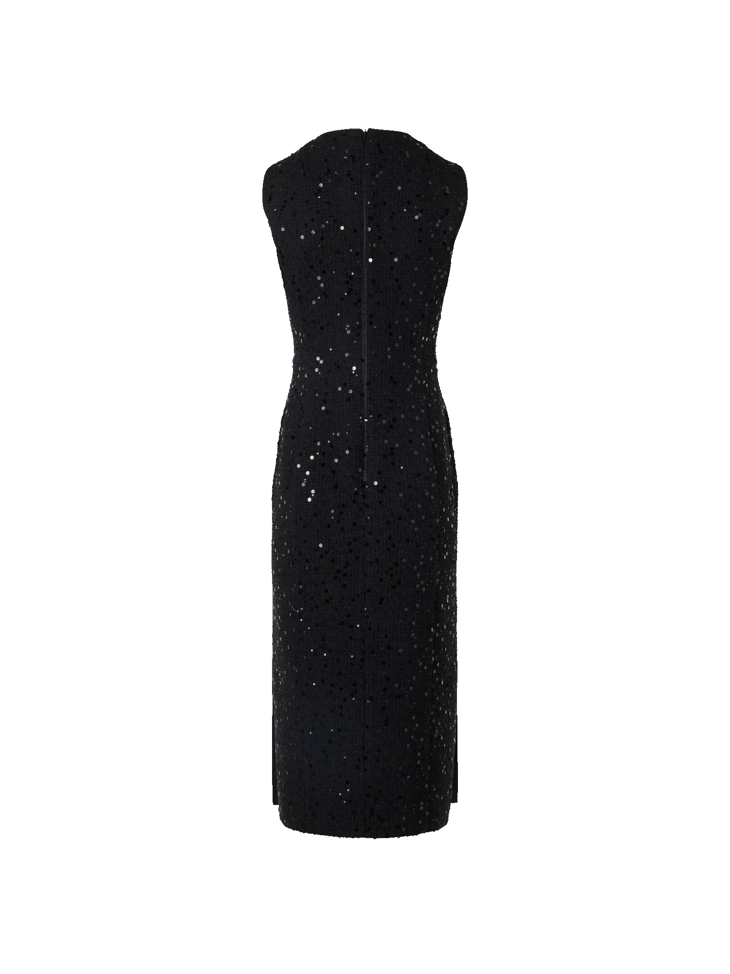 Sleeveless Cotton-Wool Tweed Midi Sheath Dress with Sequins sold by Akris product image thumbnail 5