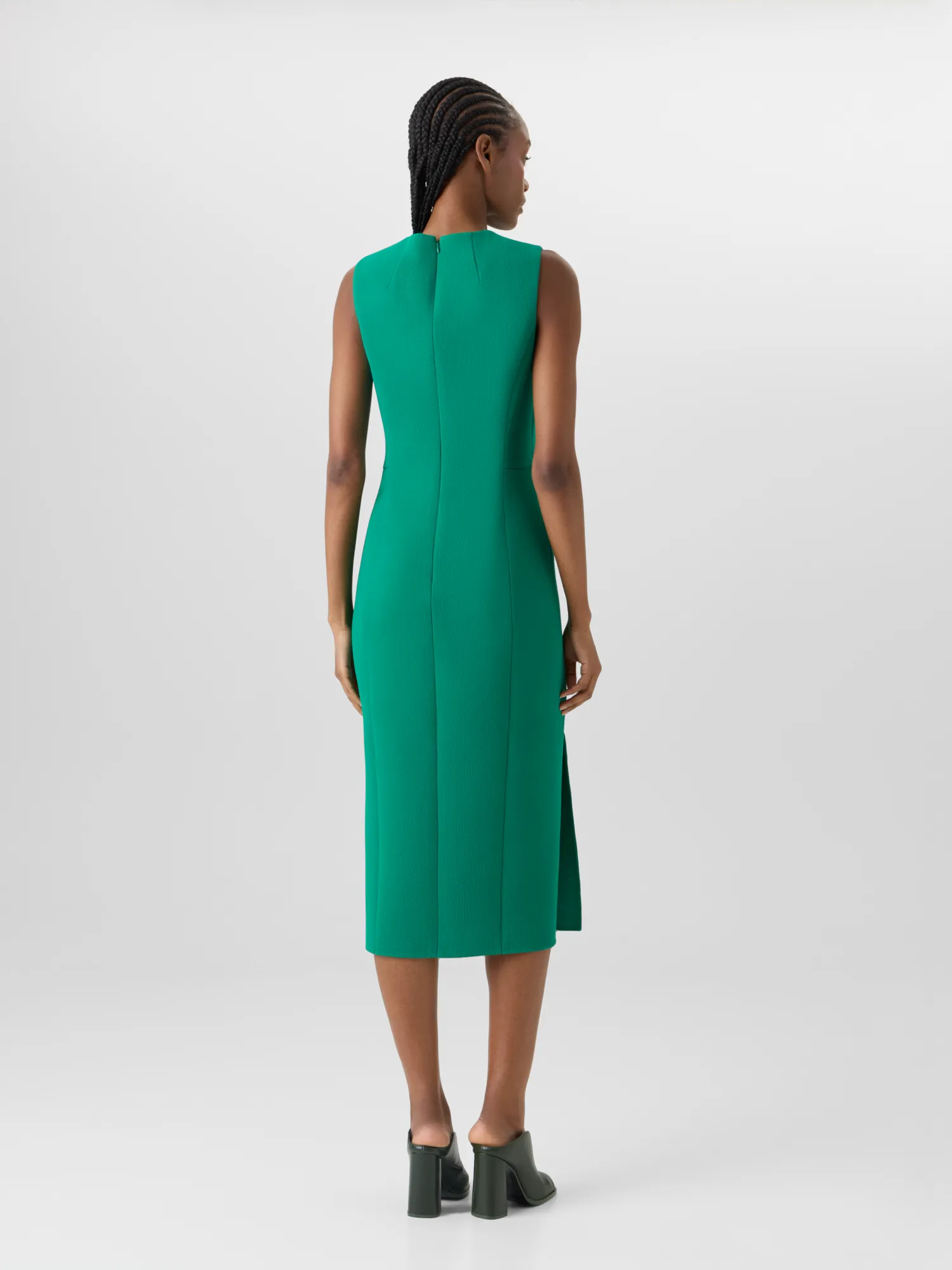 Sleeveless Wool-Crêpe Double-Face Sheath Dress sold by Akris product image thumbnail 5