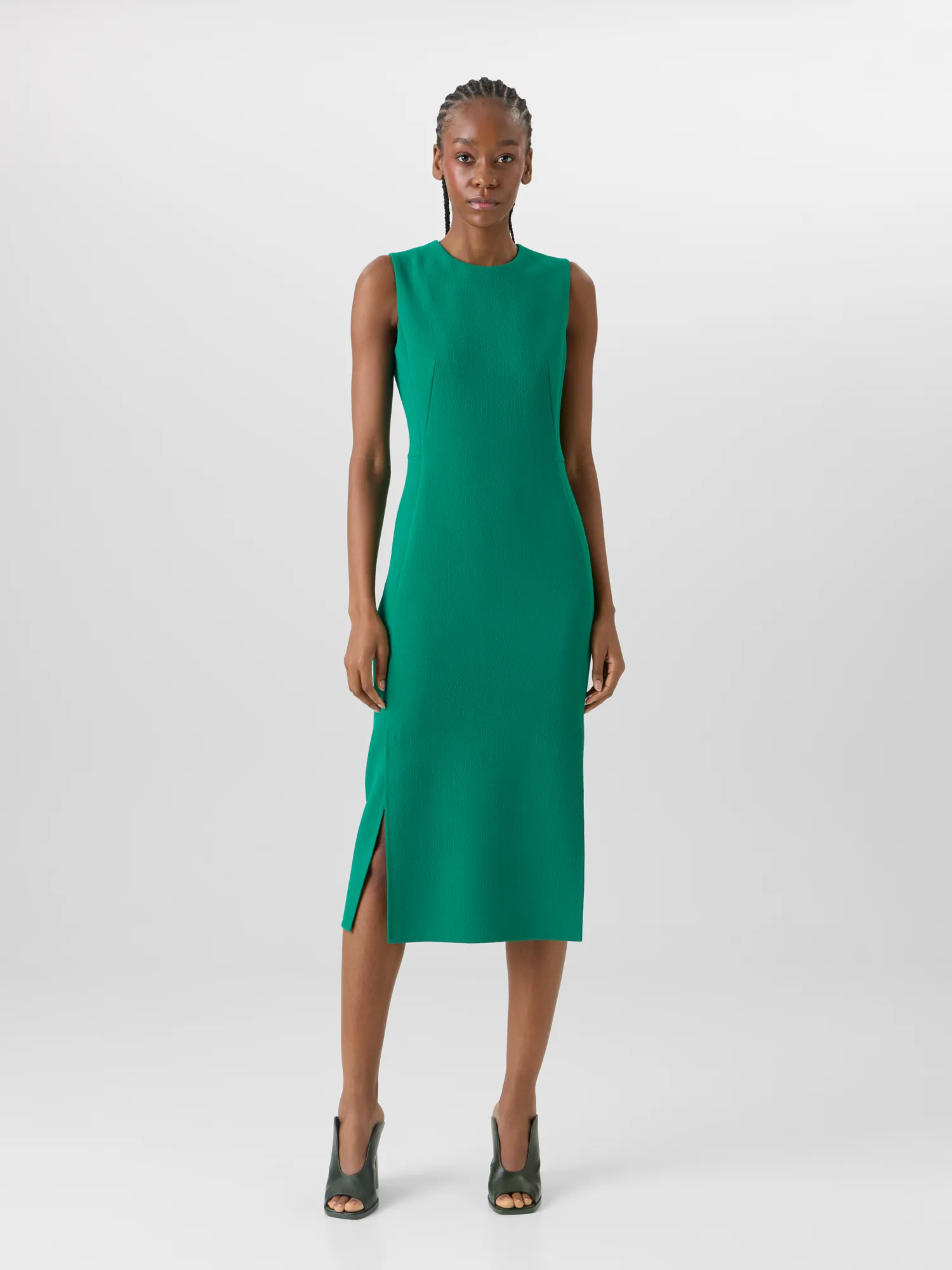 Sleeveless Wool-Crêpe Double-Face Sheath Dress sold by Akris product image thumbnail 2