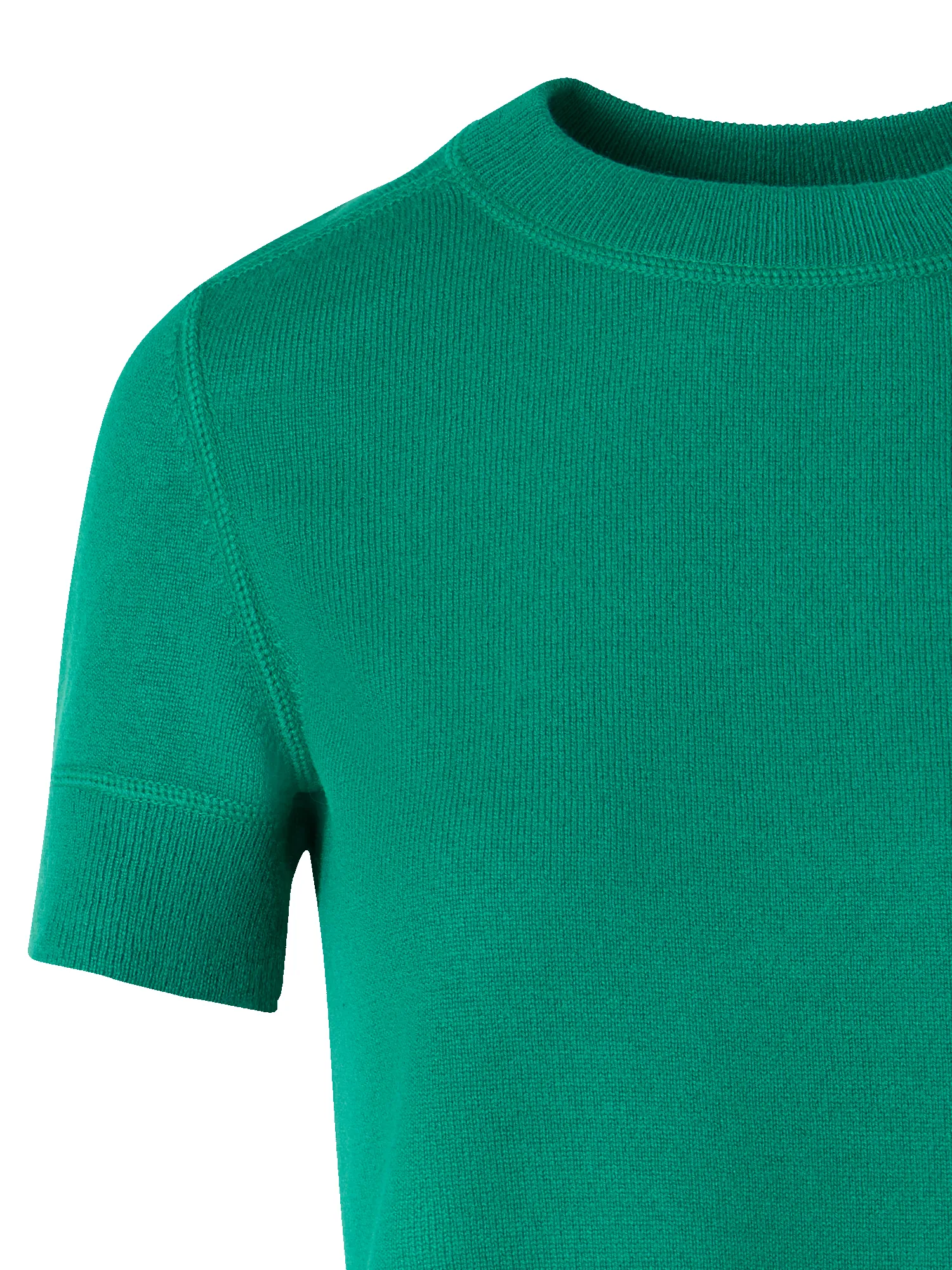 Short-Sleeve Cashmere Knit Sweater sold by Akris product image thumbnail 3