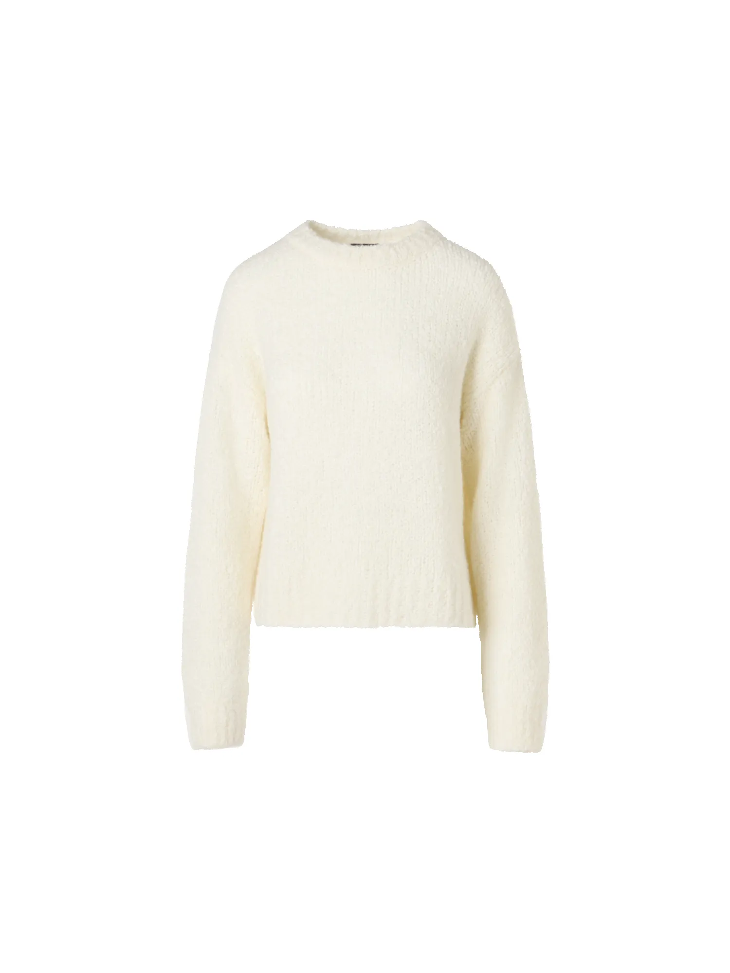 Long-Sleeve Cashmere-Silk Bouclé Knit Sweater sold by Akris