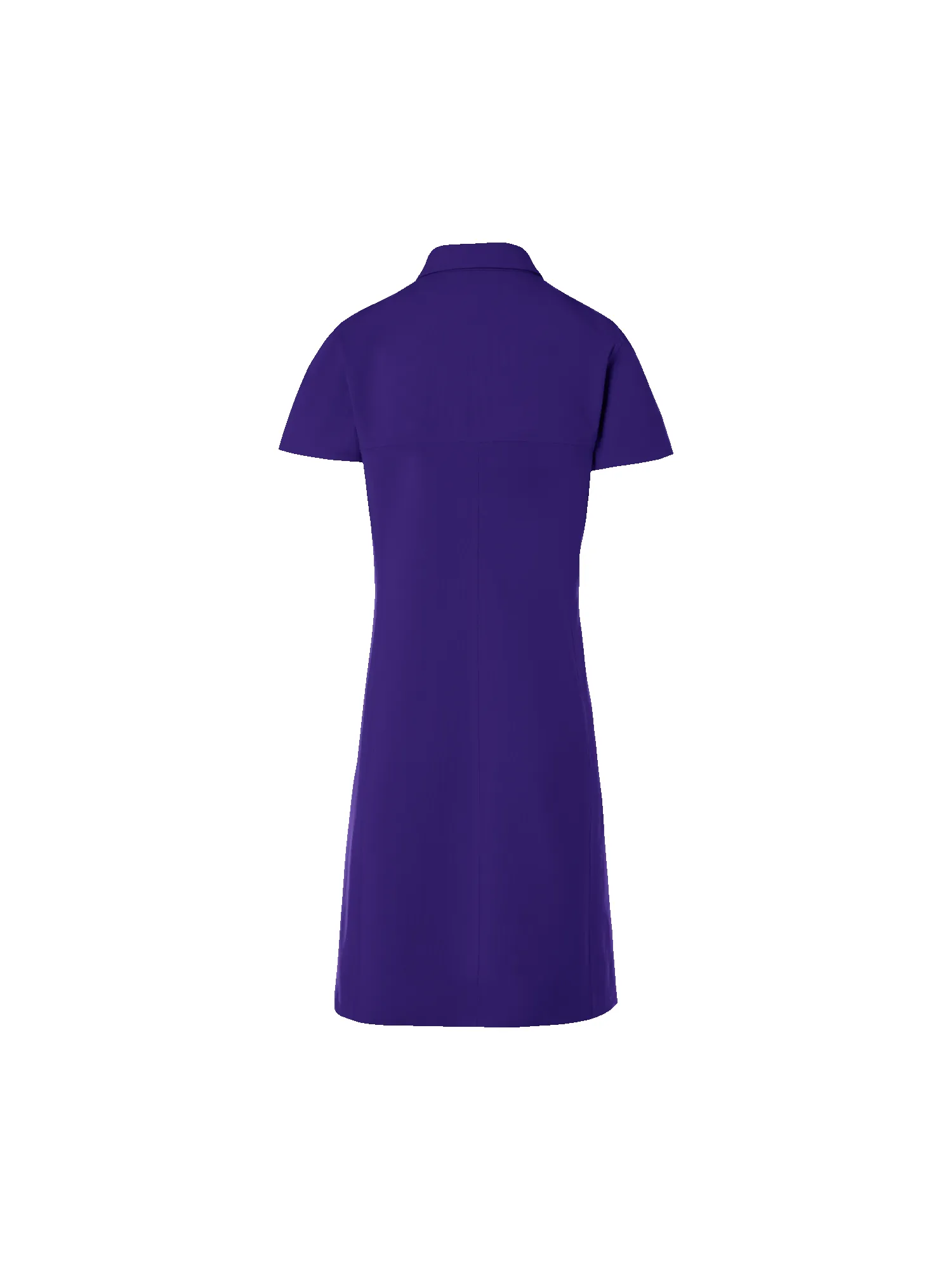 Short-Sleeve Cotton-Silk Stretch Double-Face Polo Dress sold by Akris product image thumbnail 3