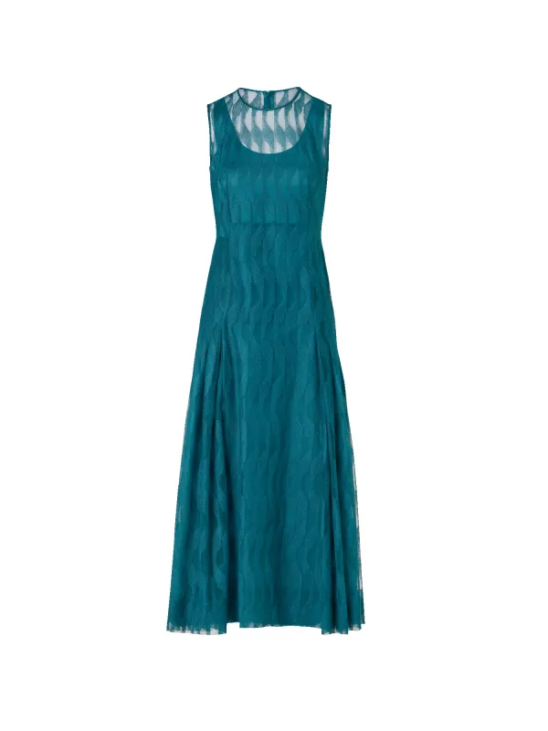 Sleeveless High Plains Midi Dress made by Akris
