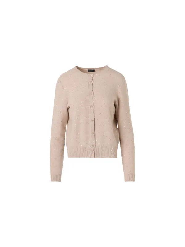 Long-Sleeve Wool-Cashmere Knit Cardigan made by Akris