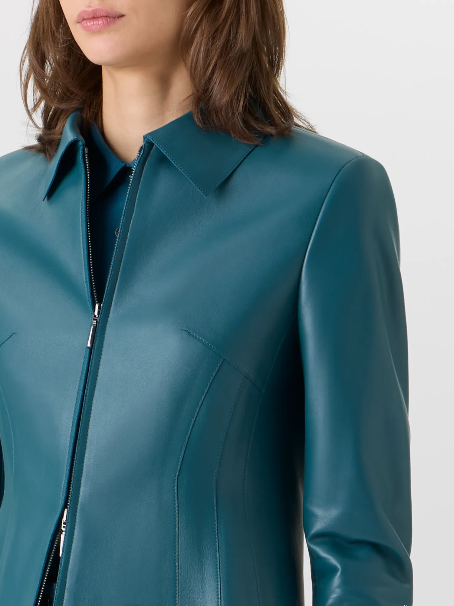 Hecate Jacket in Lamb-Nappa Leather sold by Akris product image thumbnail 4