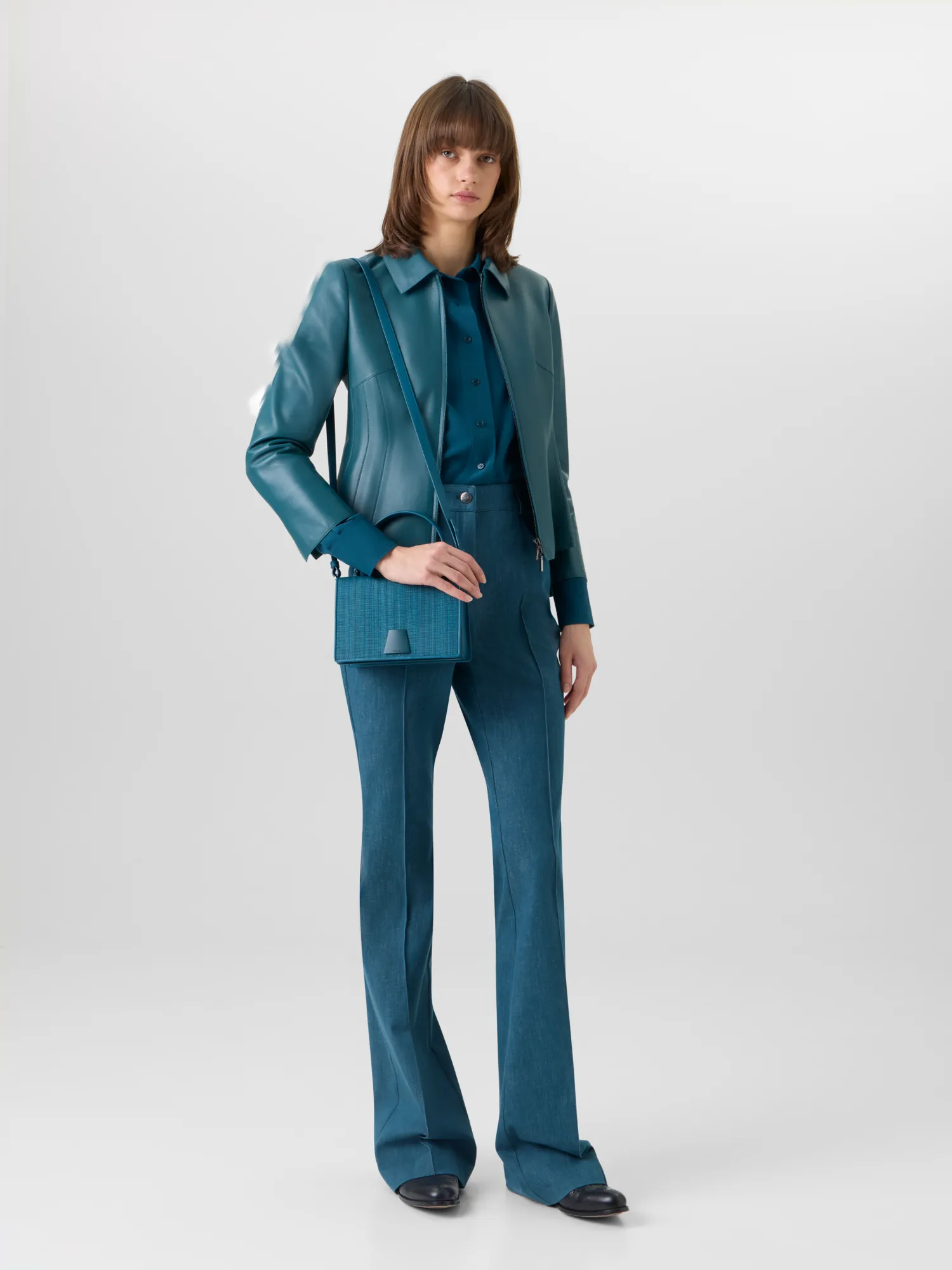 Hecate Jacket in Lamb-Nappa Leather sold by Akris product image thumbnail 2