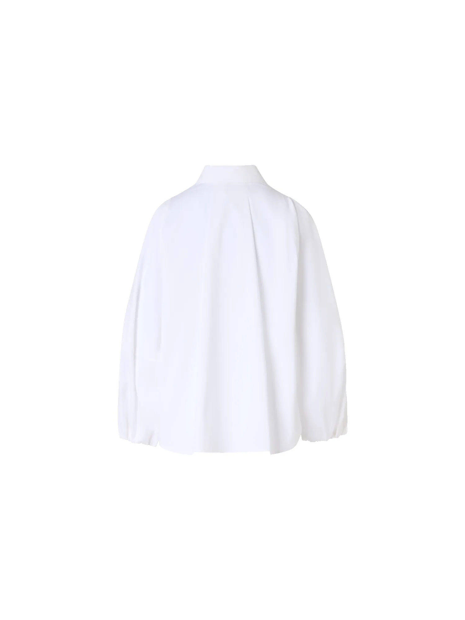 Boxy Washed Cotton Satin Shirt Blouse sold by Akris product image thumbnail 5