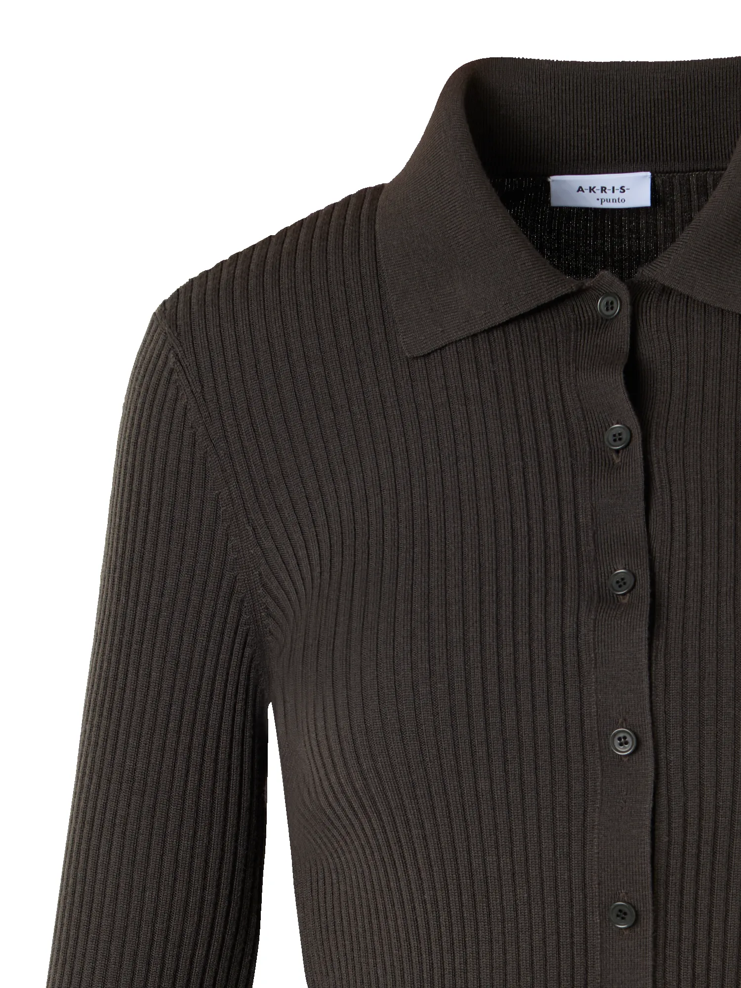 Long-Sleeve Merino Wool Knit Sweater sold by Akris product image thumbnail 3