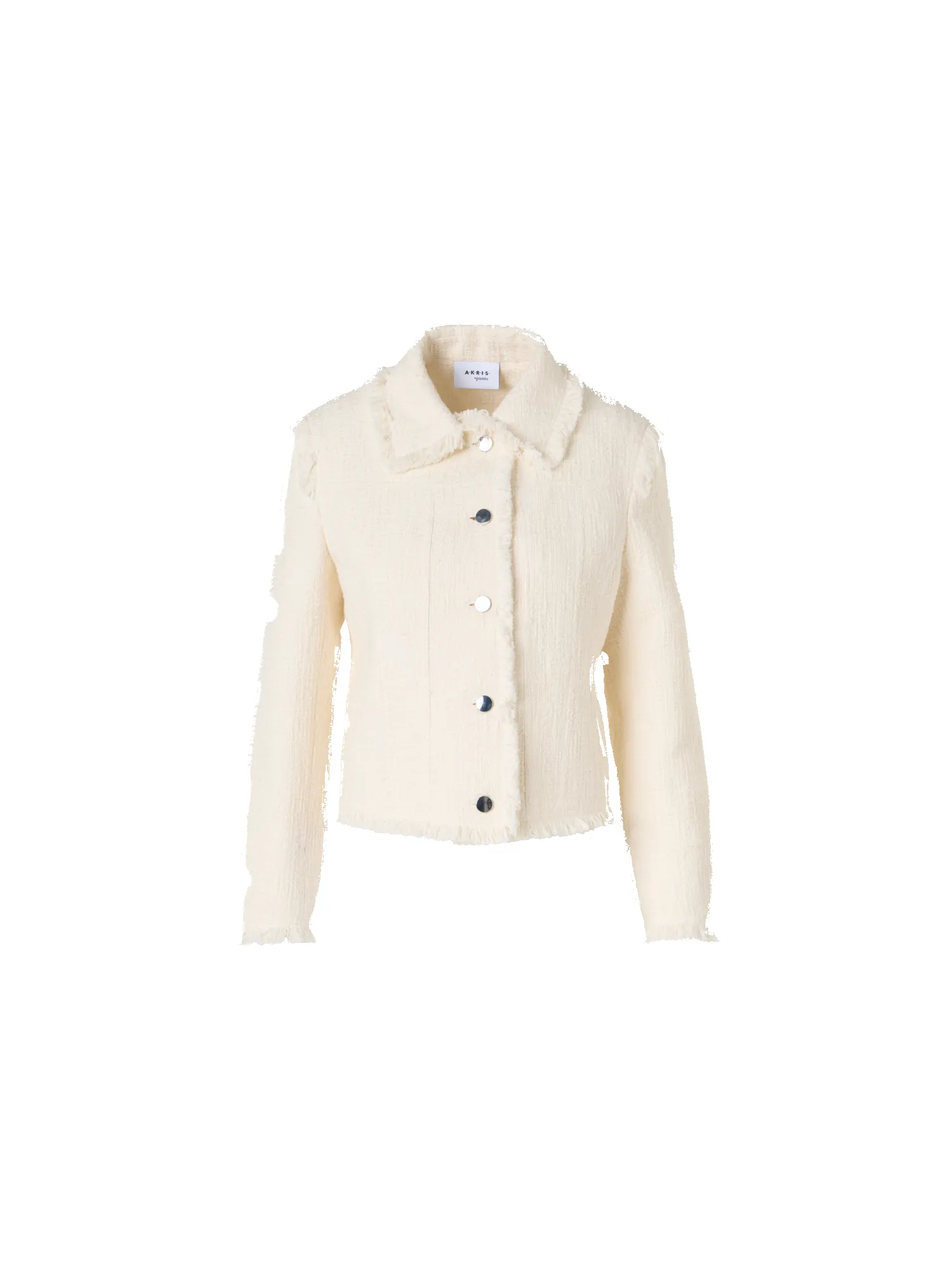 Long-Sleeve Cotton-Blend Tweed Short Jacket sold by Akris