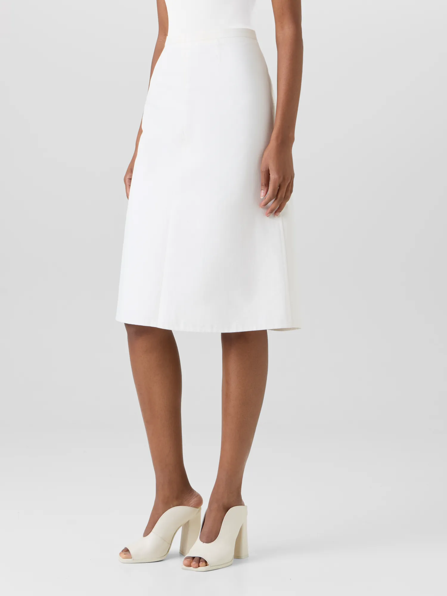 Cotton-Silk Double-Face Skirt sold by Akris product image thumbnail 4