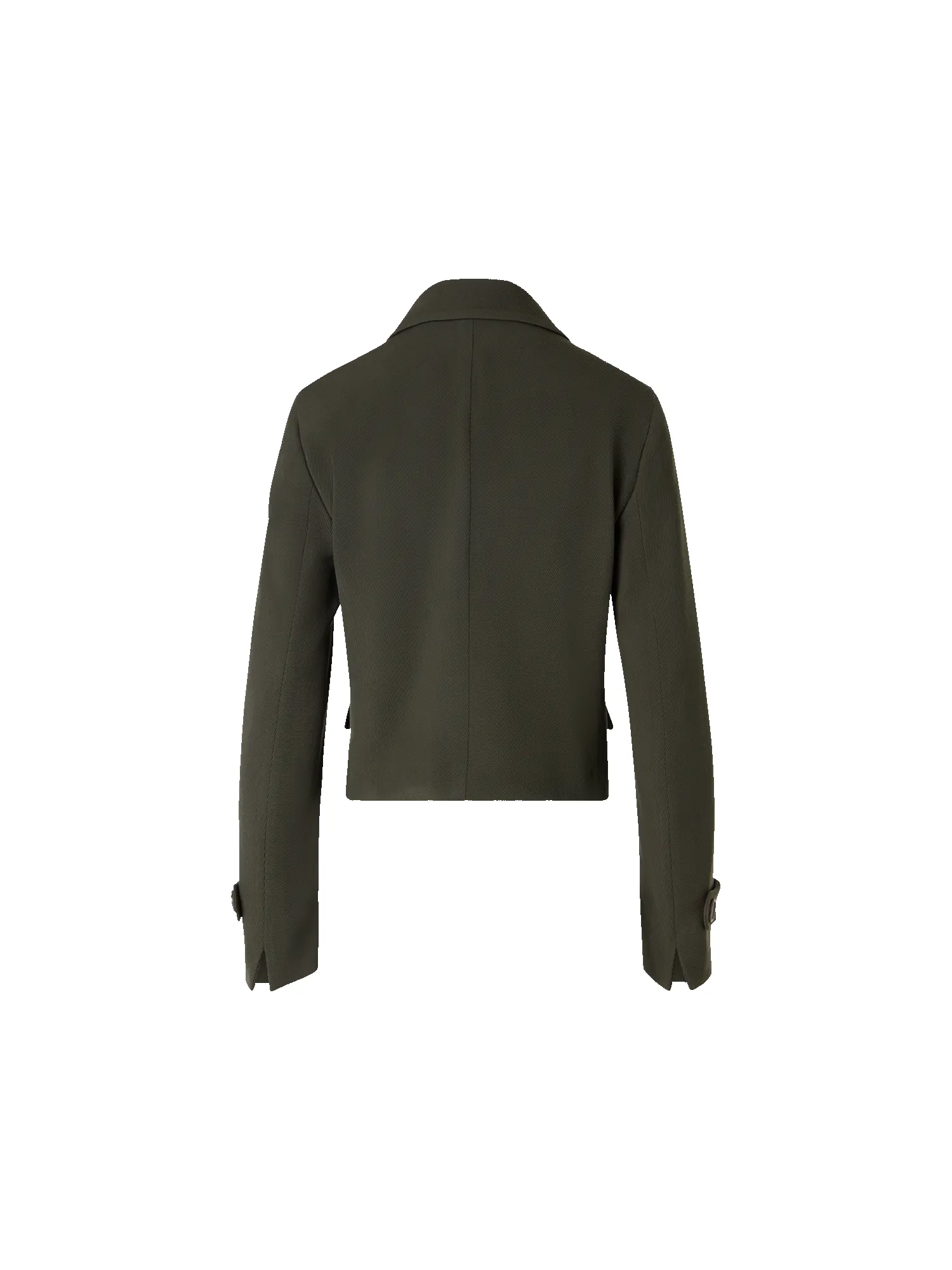 Long-Sleeve Glen-Check Heavy Wool Twill Jacket sold by Akris product image thumbnail 5