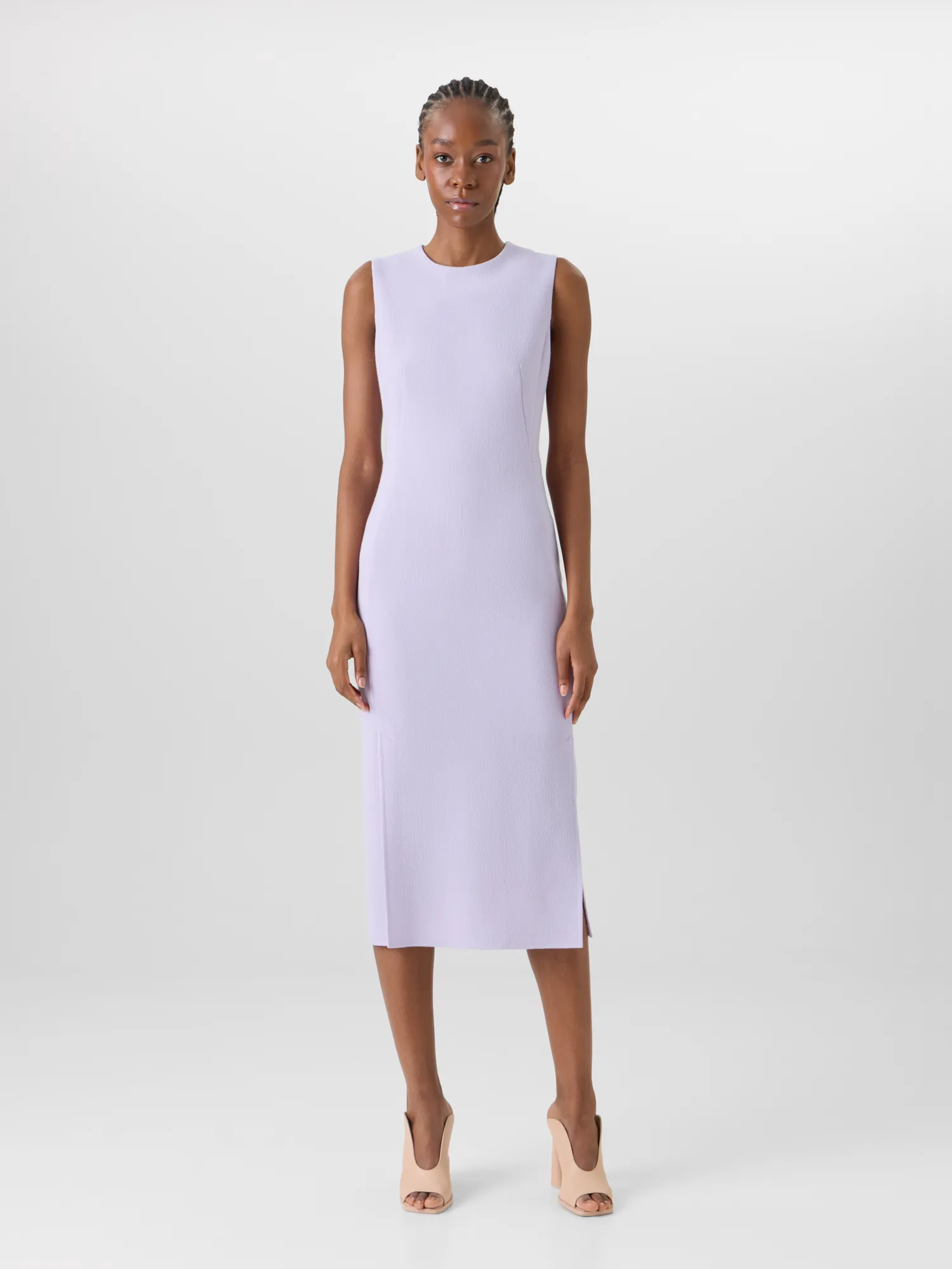 Sleeveless Wool-Crêpe Double-Face Sheath Dress sold by Akris product image thumbnail 2