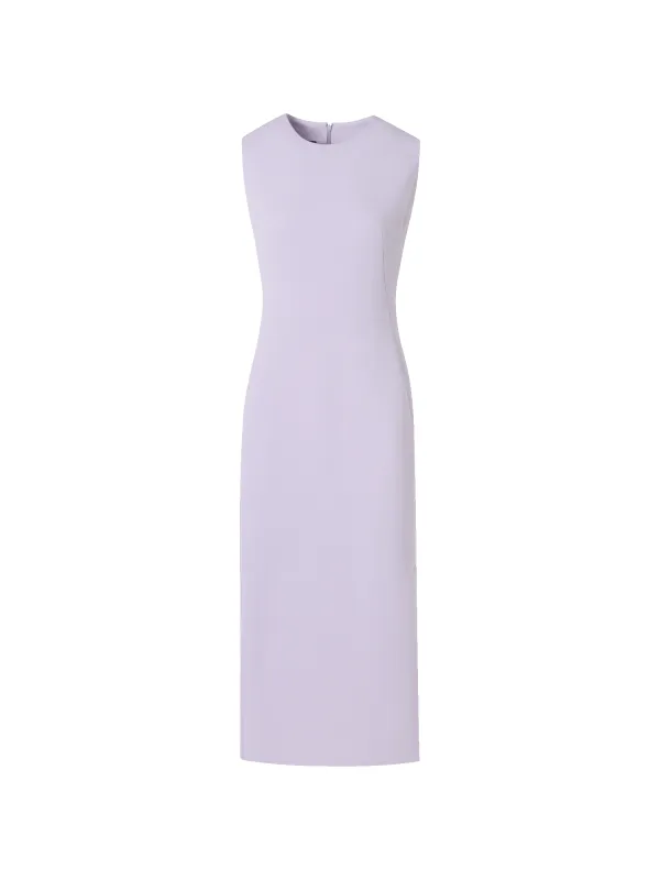 Sleeveless Wool-Crêpe Double-Face Sheath Dress made by Akris