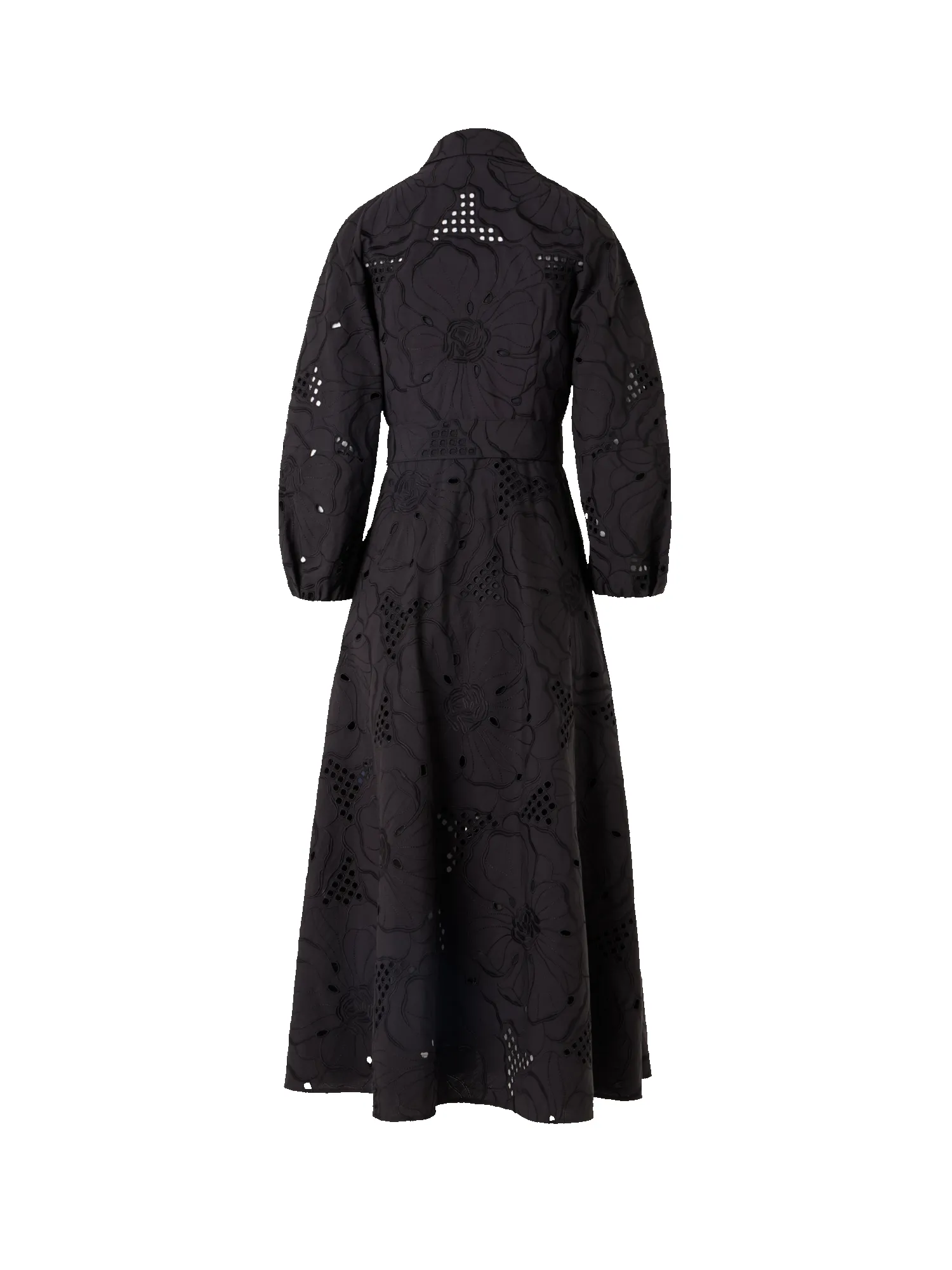Fit-and-Flare Flower Eyelet Midi Dress sold by Akris product image thumbnail 5