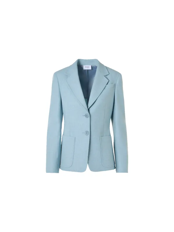 Tailored Wool Flannel Jacket made by Akris Punto