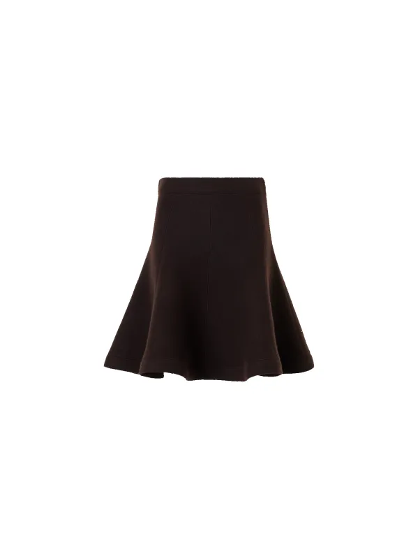Flared Skirt in Boiled Wool made by Akris Punto