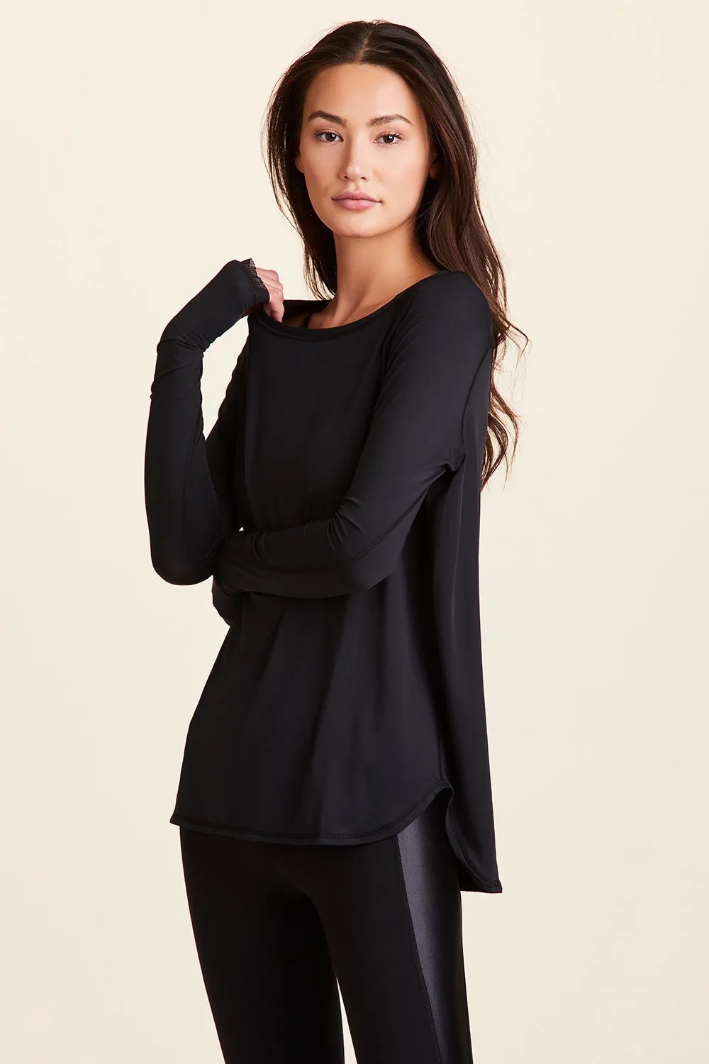 Fractal Raglan Long Sleeve Tee sold by Alala