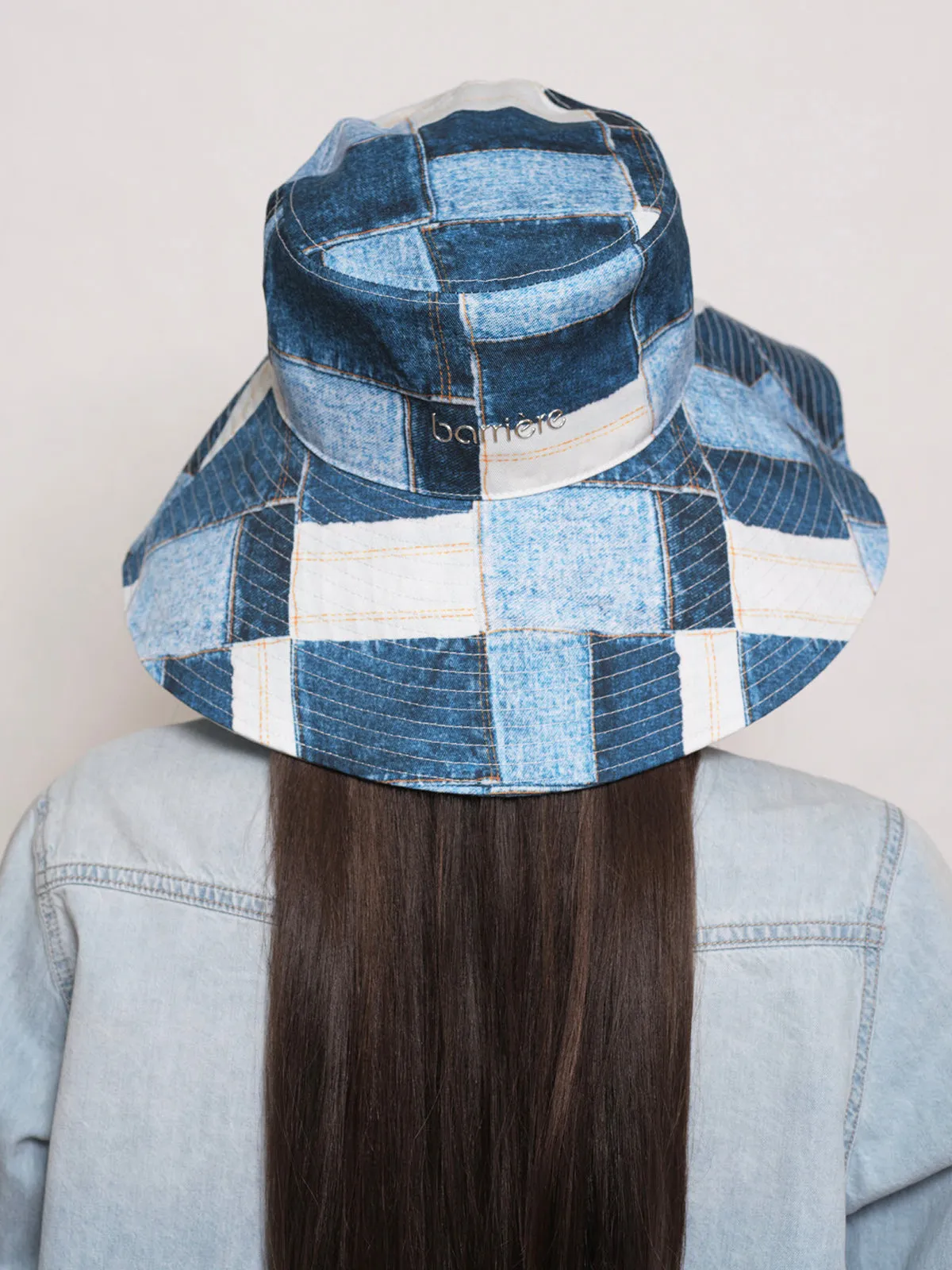 Barriére Denim Print Sun Hat sold by Alala product image thumbnail 5