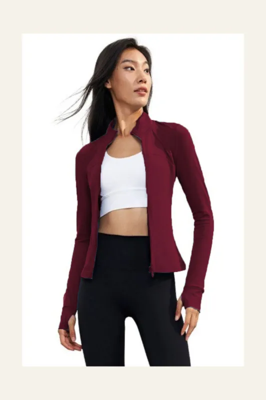 Fitted Jacket - Red Bean sold by Alala