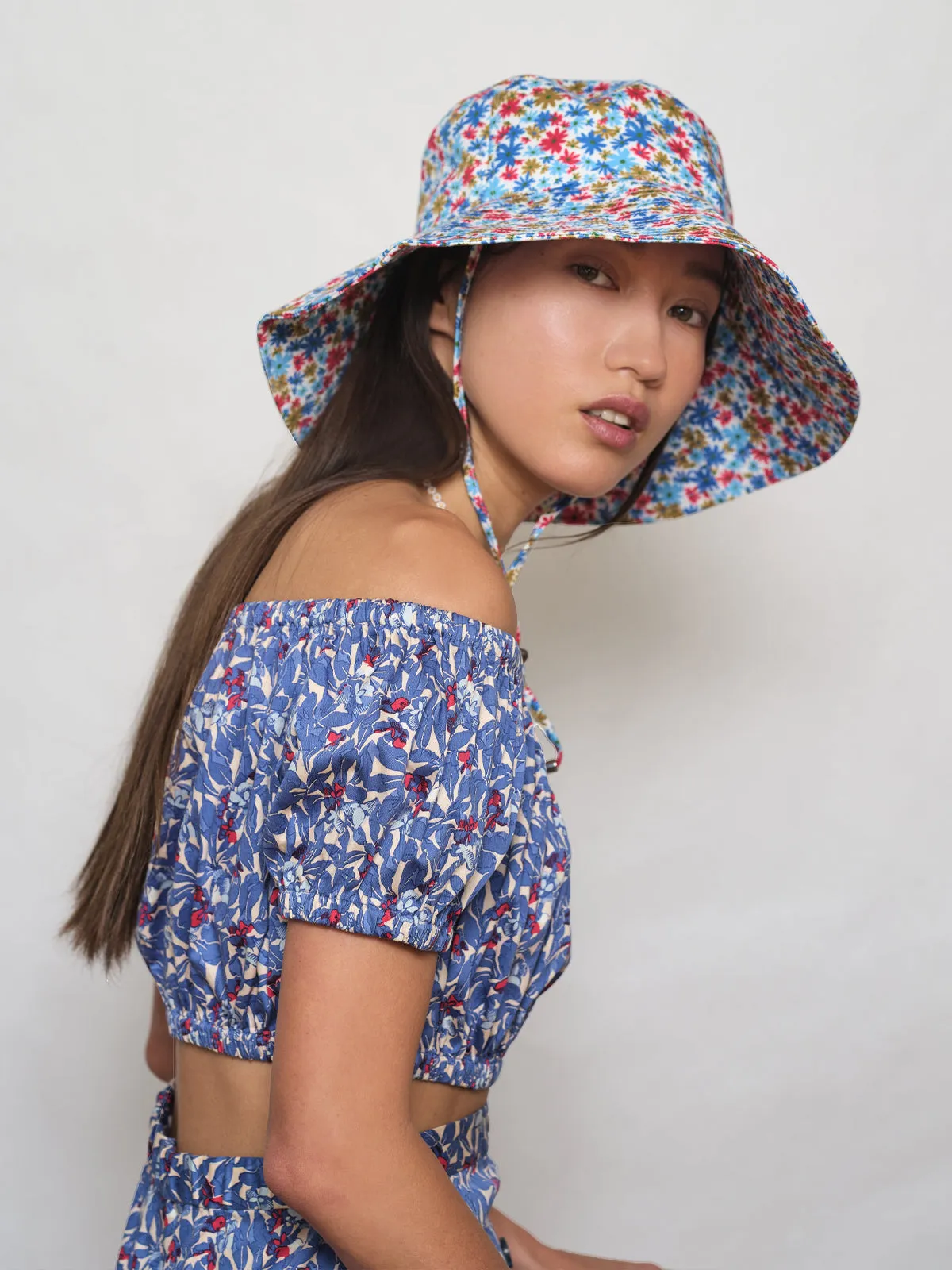 Barriére Daisy Print Sun Hat sold by Alala product image thumbnail 4