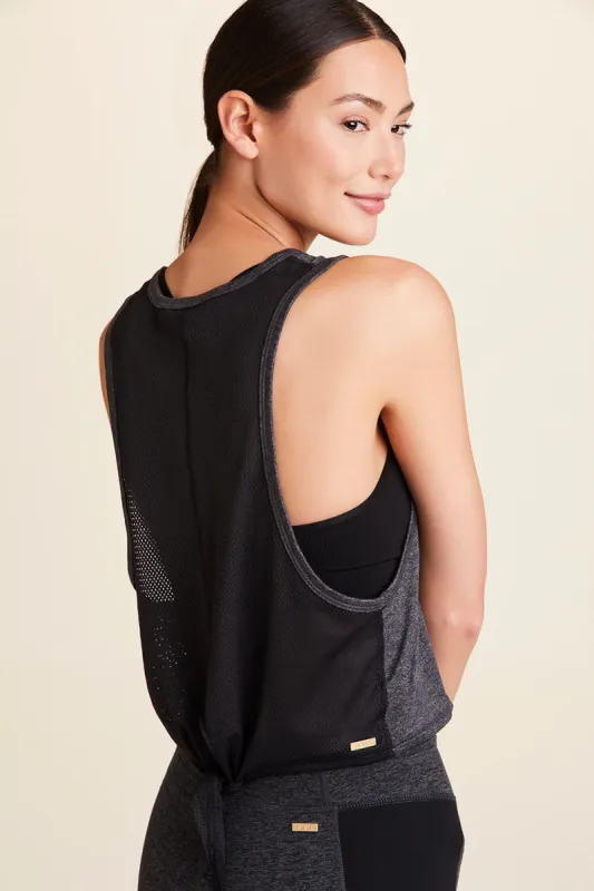 Mesh Tie Back Tank sold by Alala