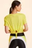 Tie Back Crop Tee sold by Alala