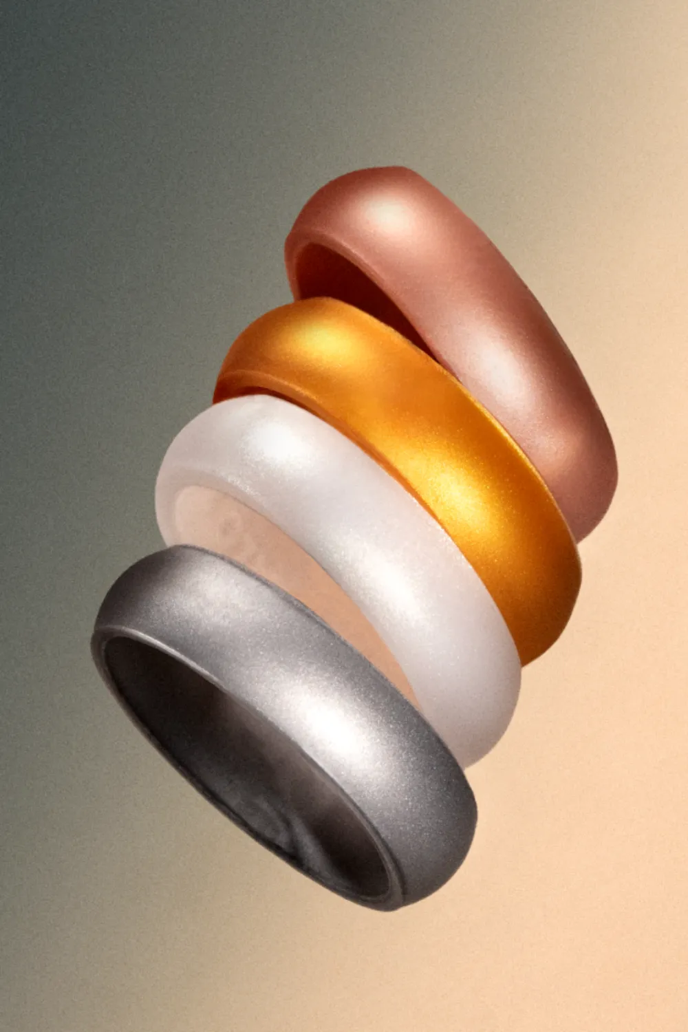 Qalo Metallic Classic Silicone Ring sold by Alala product image thumbnail 2