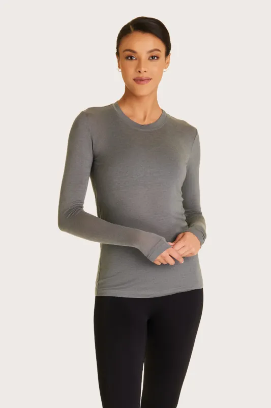 Cashmere Long Sleeve Crew sold by Alala