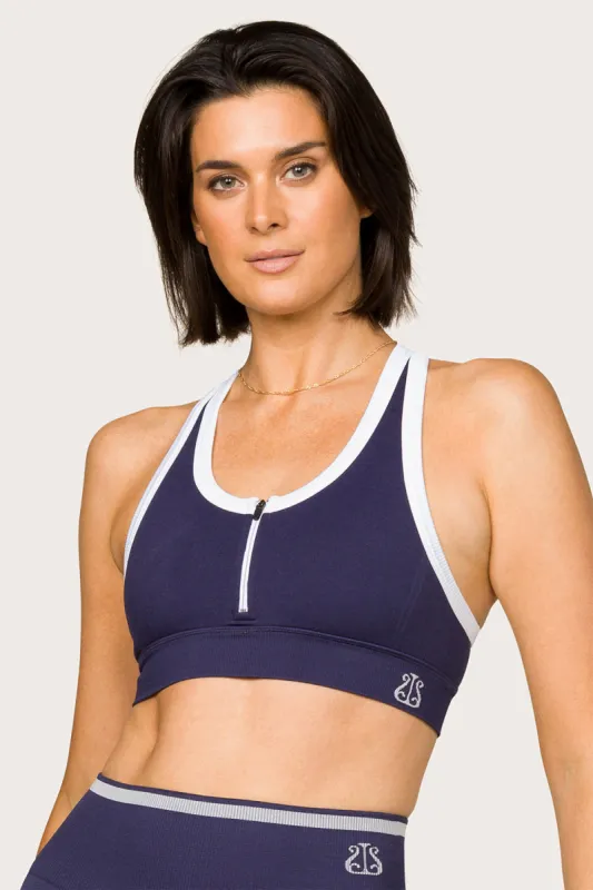 Barre Zip Bra sold by Alala
