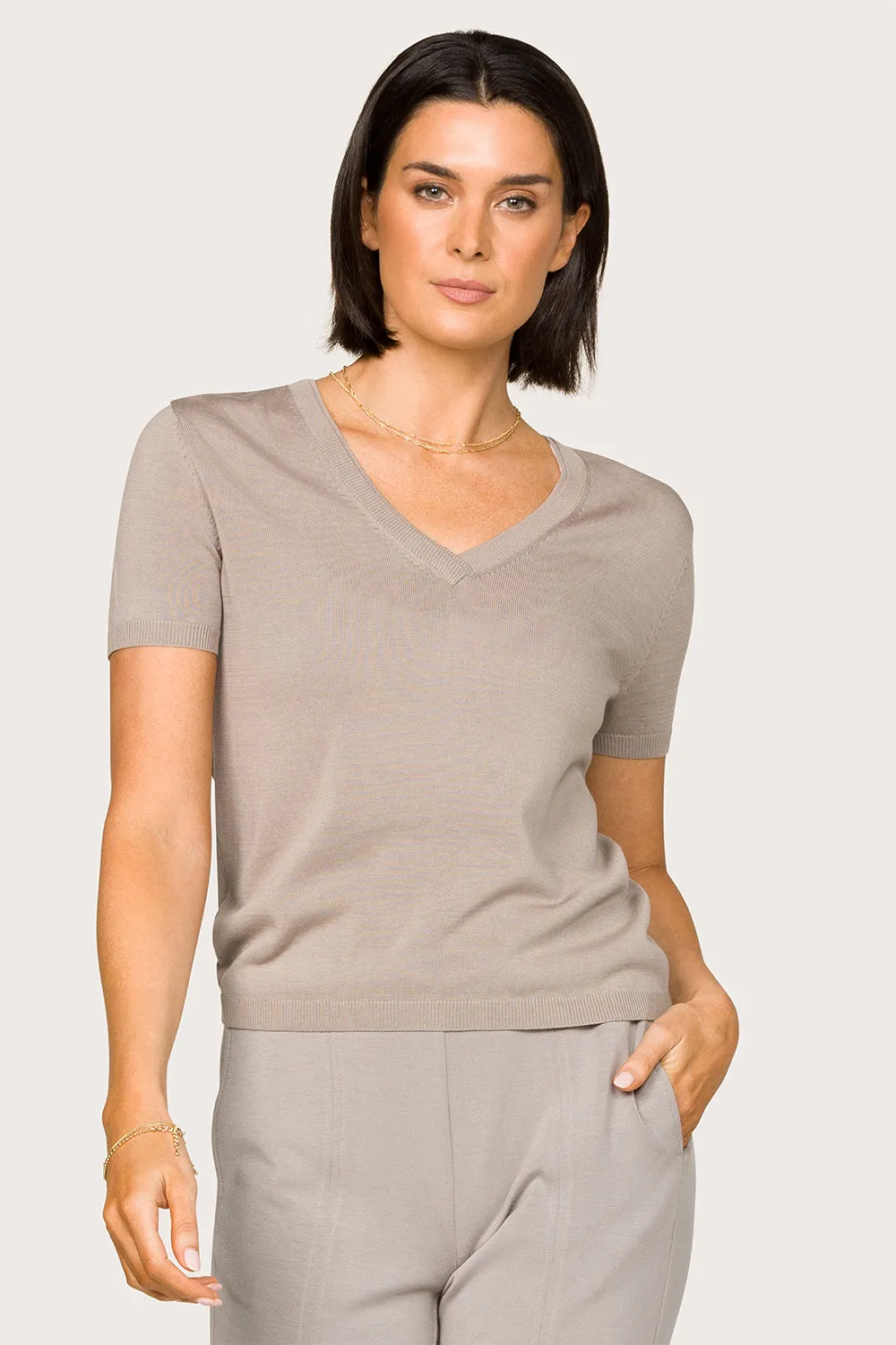 Vida Knit Tee sold by Alala product image thumbnail 3