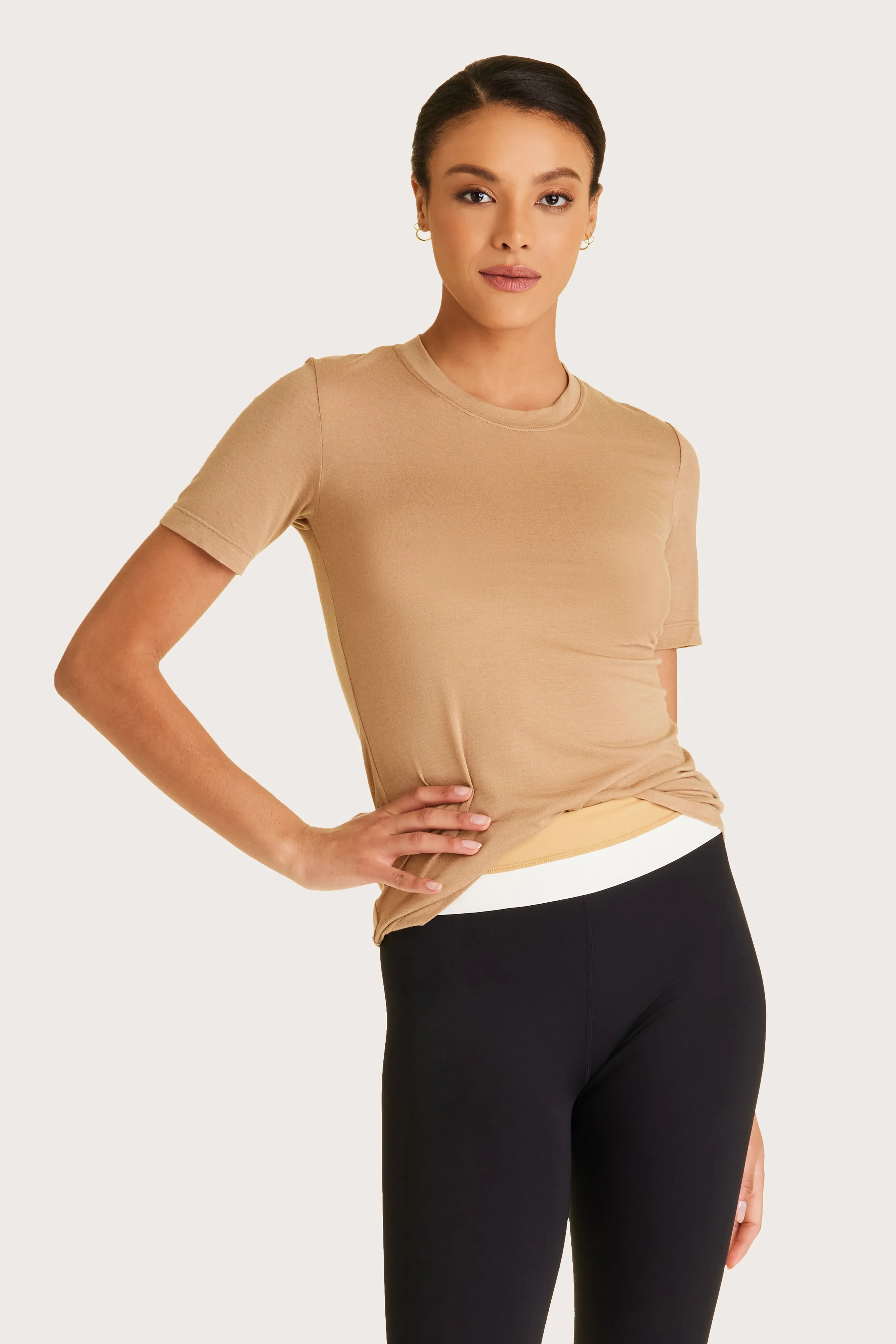 Washable Cashmere Tee sold by Alala