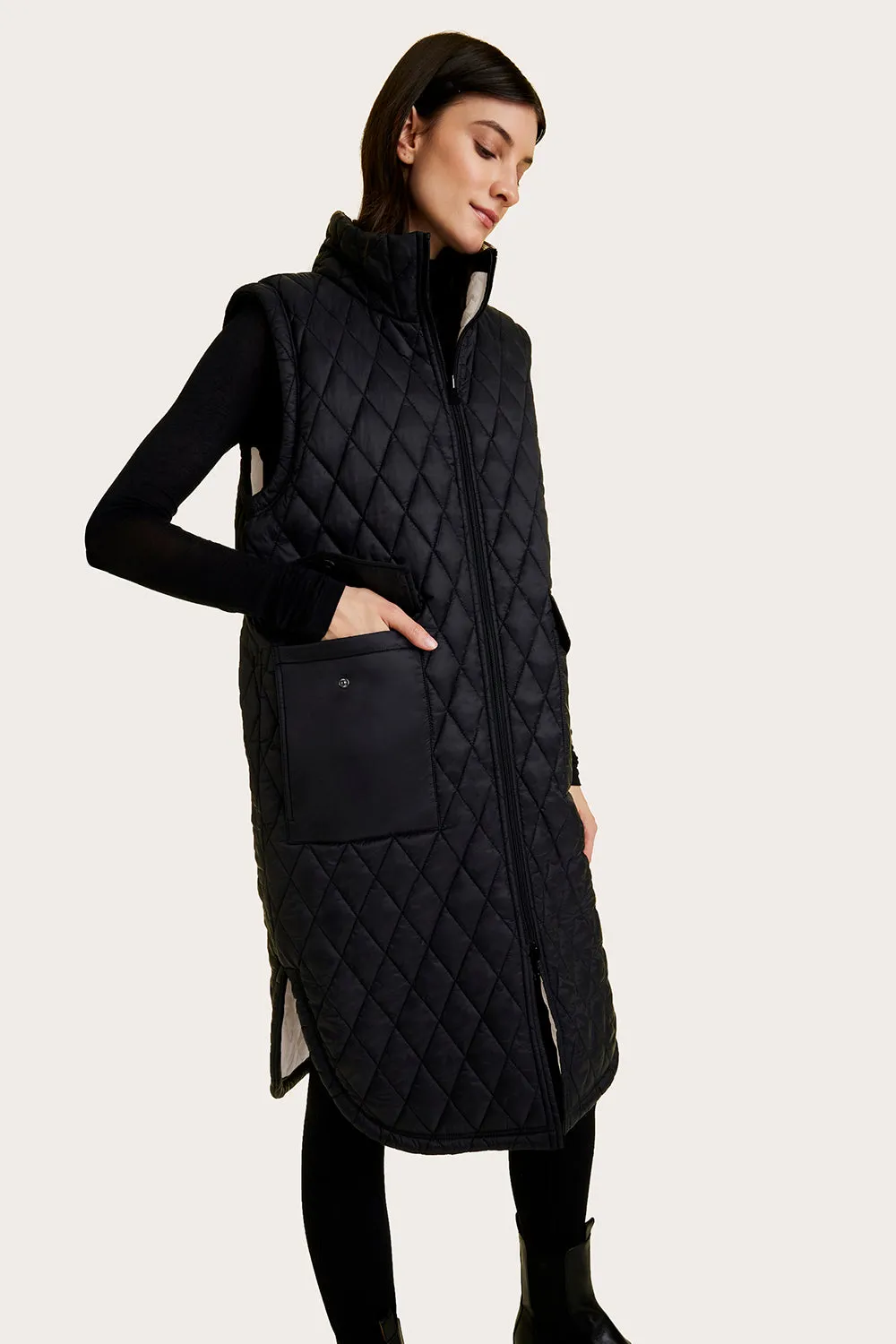 Reversible Puffer Vest sold by Alala