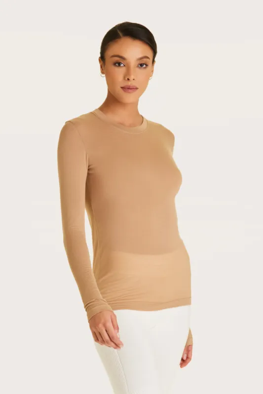 Cashmere Long Sleeve Crew sold by Alala