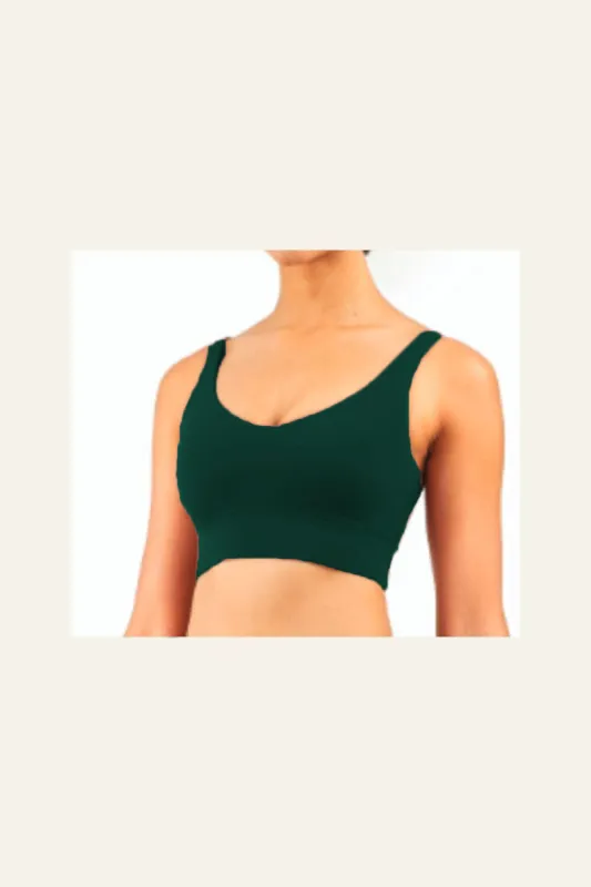 Bra Top - Dark Green sold by Alala